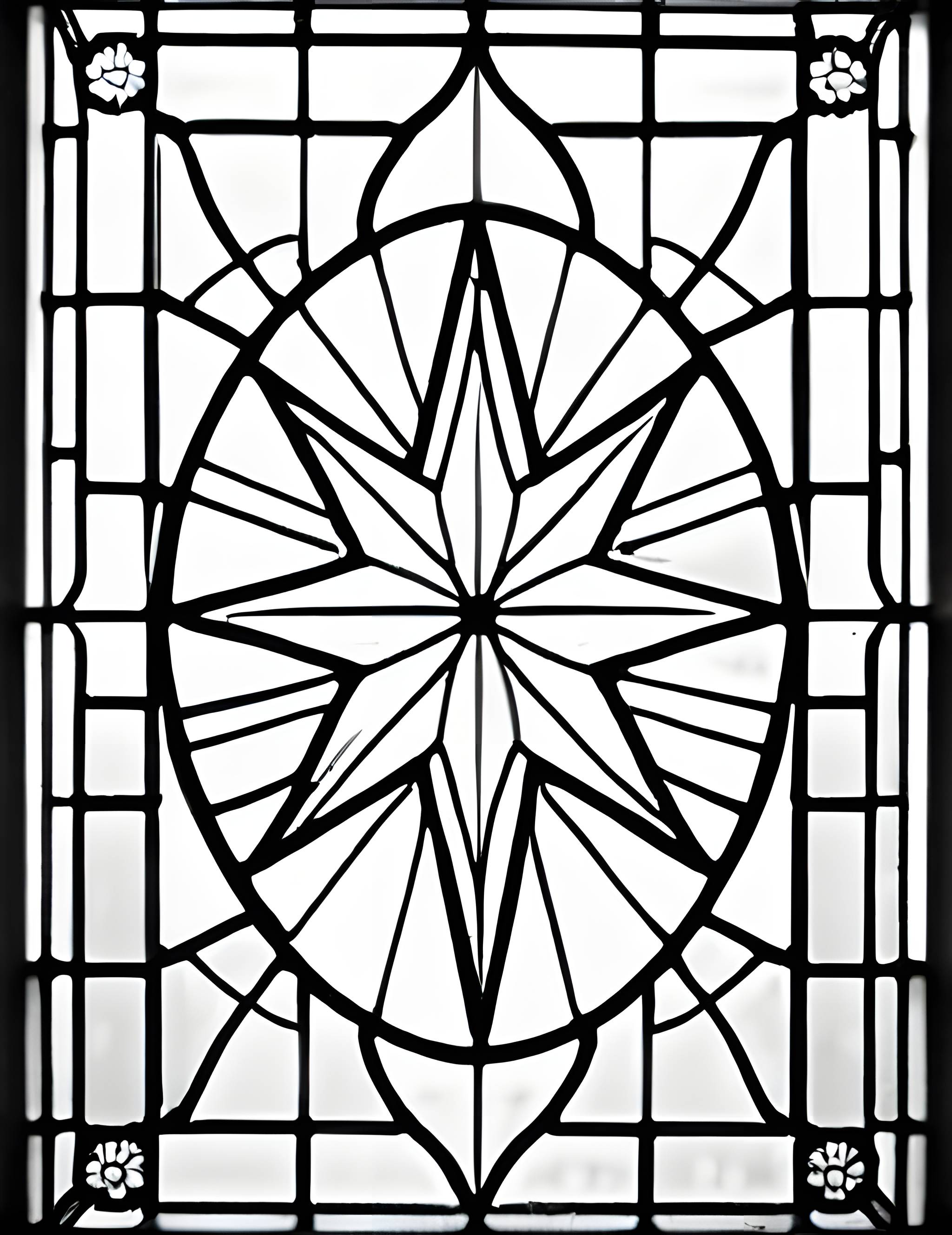 Раскраска Витраж 43