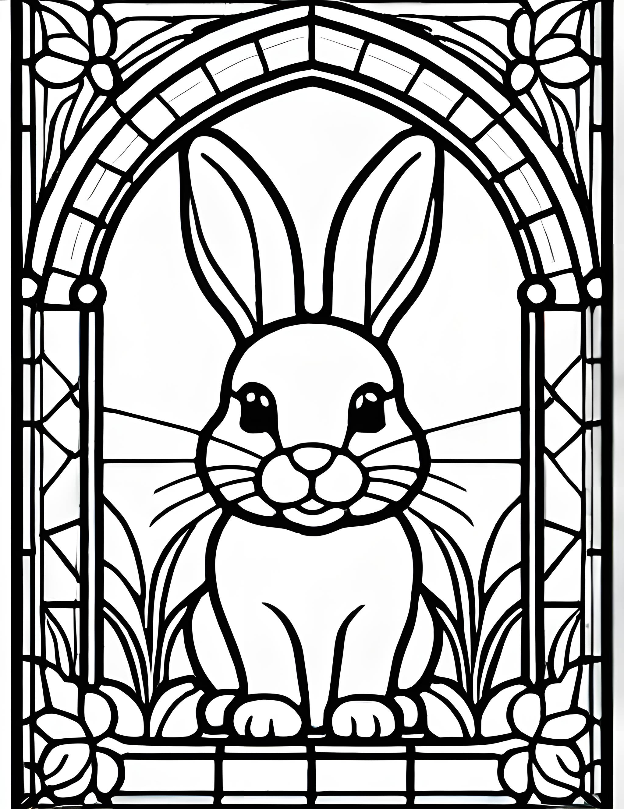 Раскраска Витраж 45