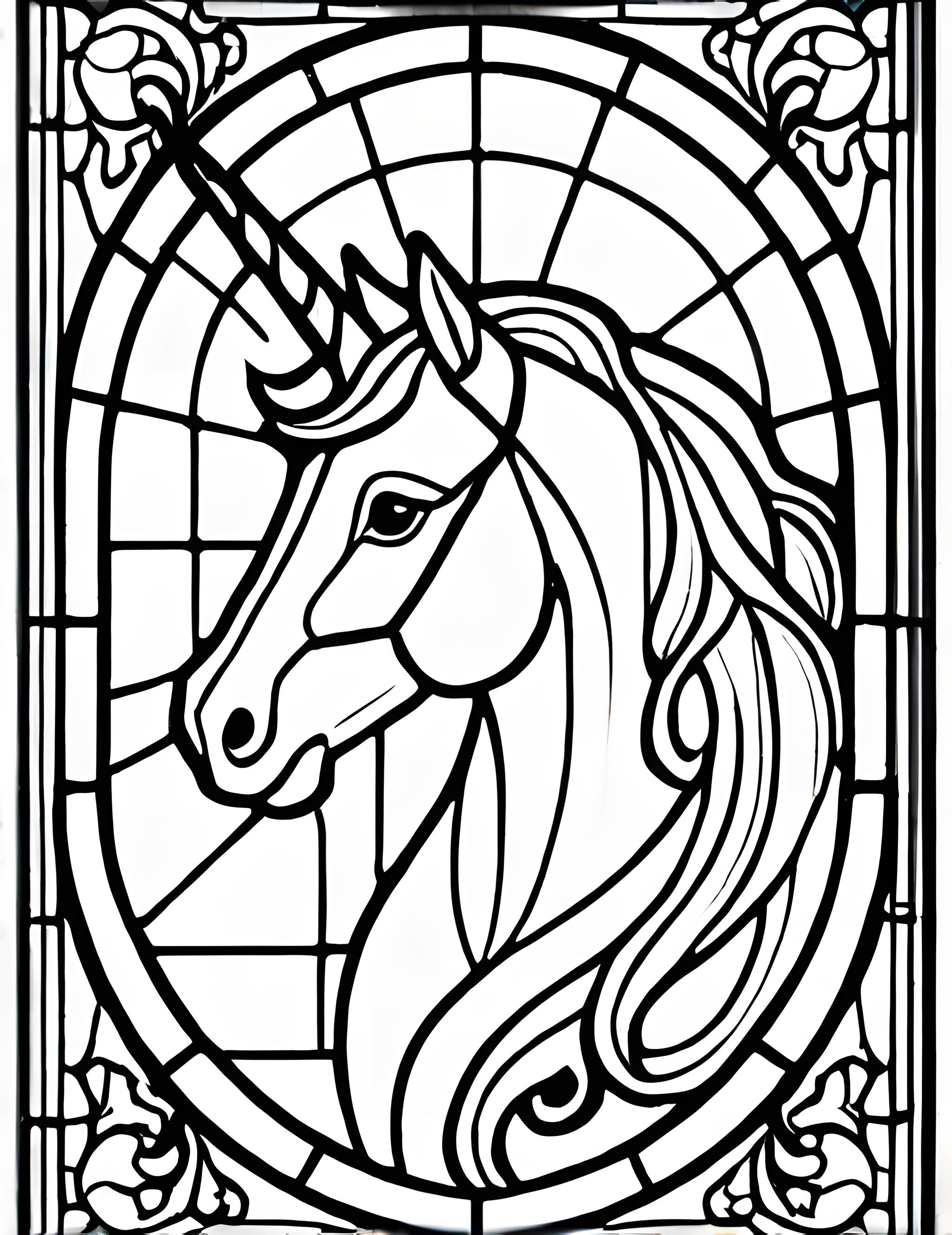 Раскраска Витраж 47