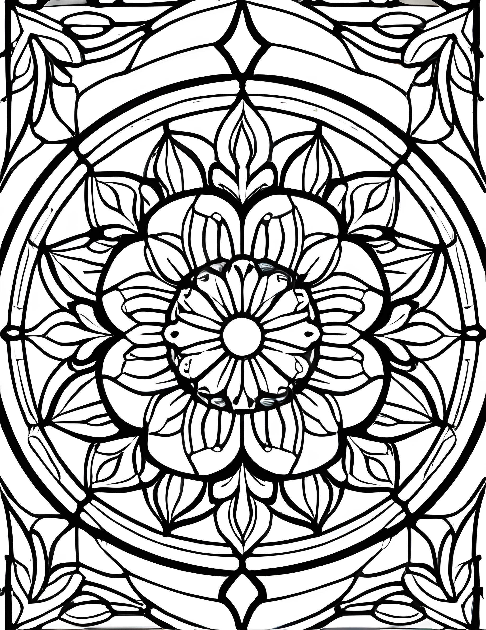 Раскраска Витраж 6