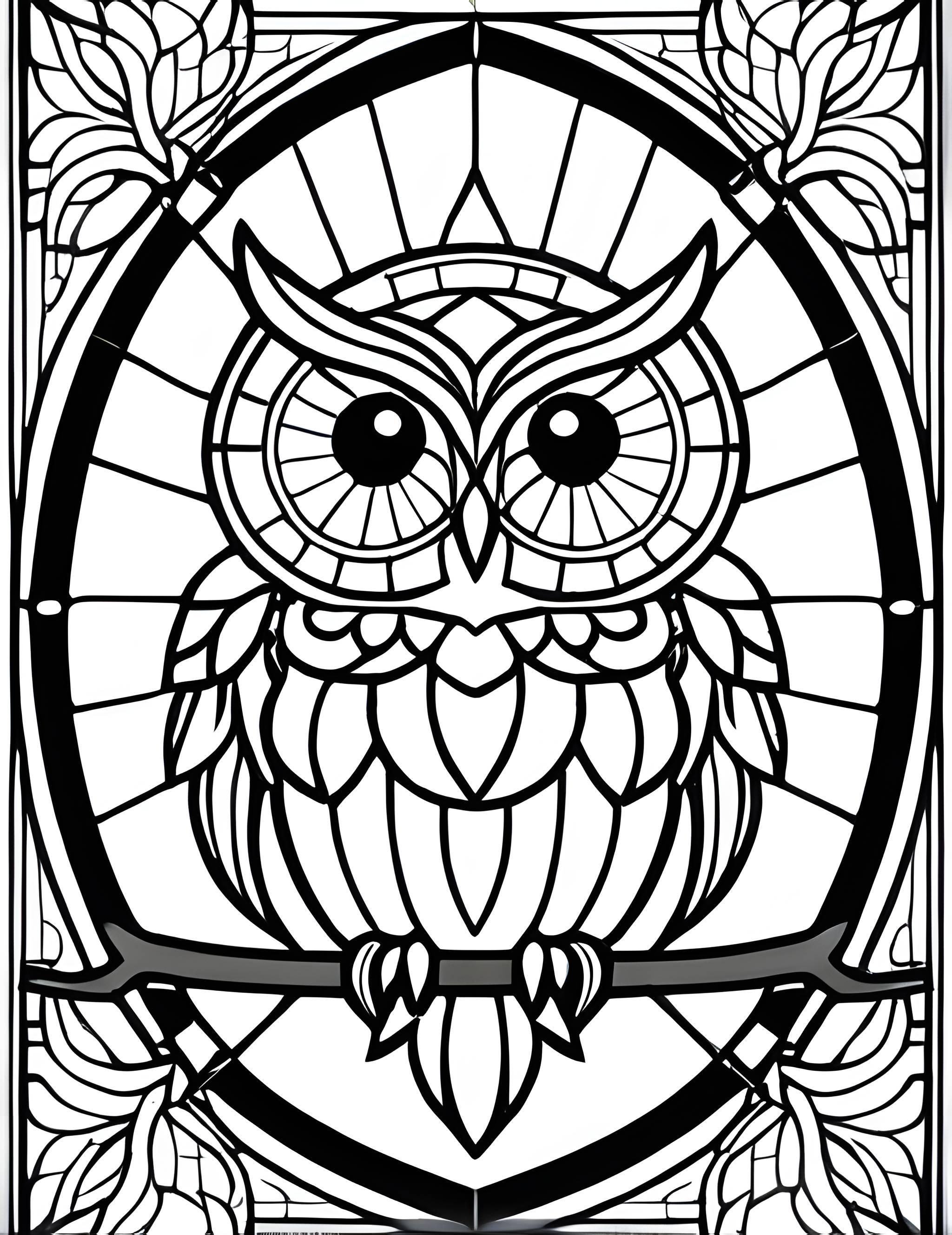 Раскраска Витраж 8