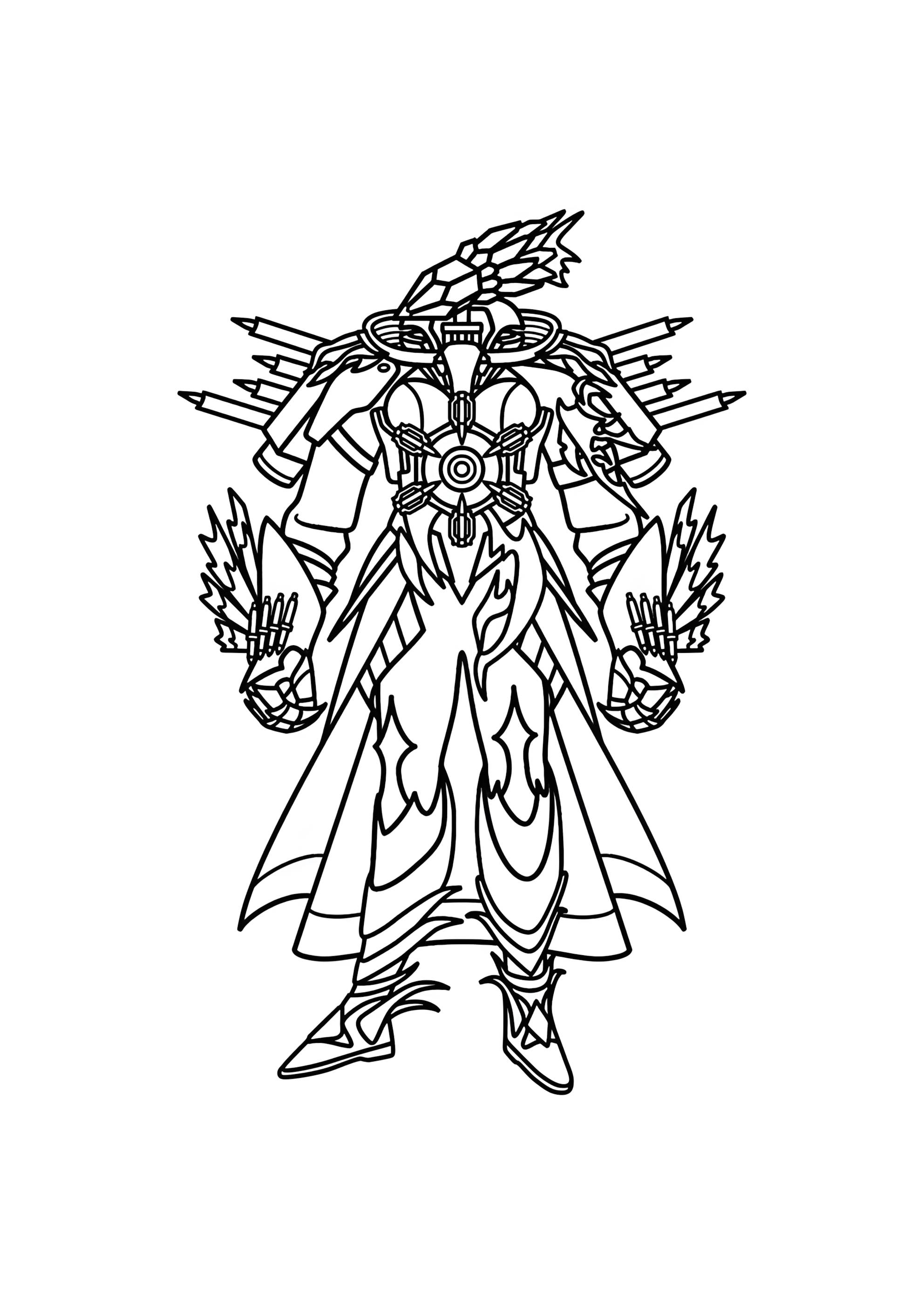 Раскраска Женщина Титан Карандаш вумен