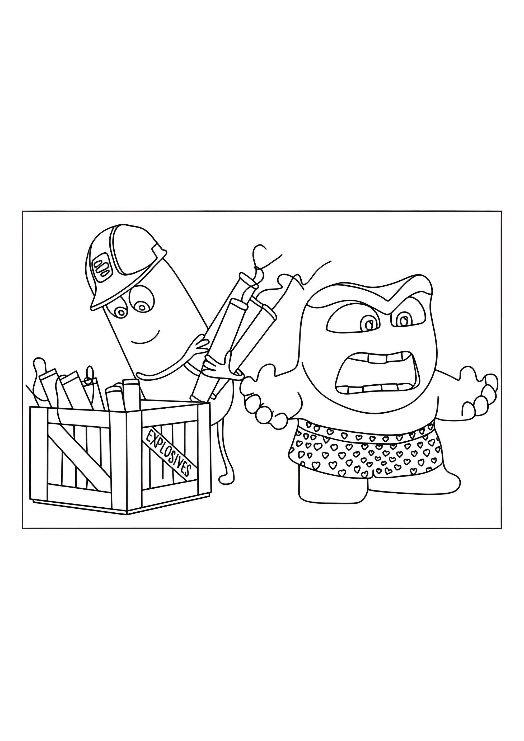 Раскраска Чистильщик памяти и Гнев