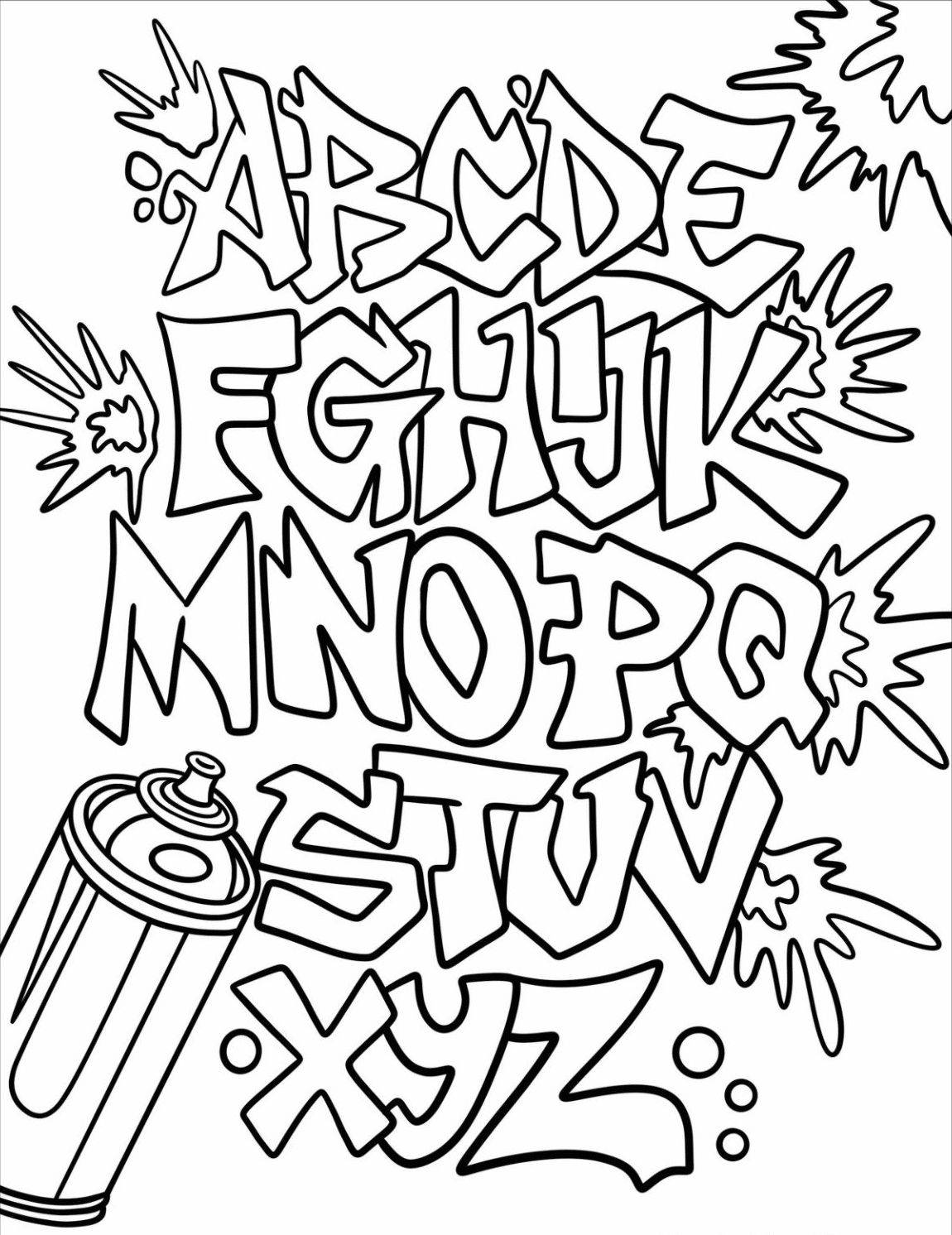 Раскраска Граффити 10