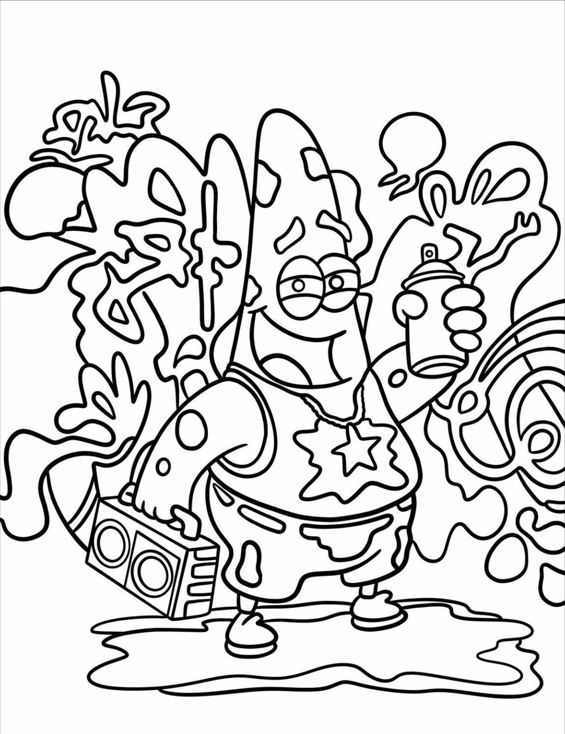 Раскраска Граффити 13