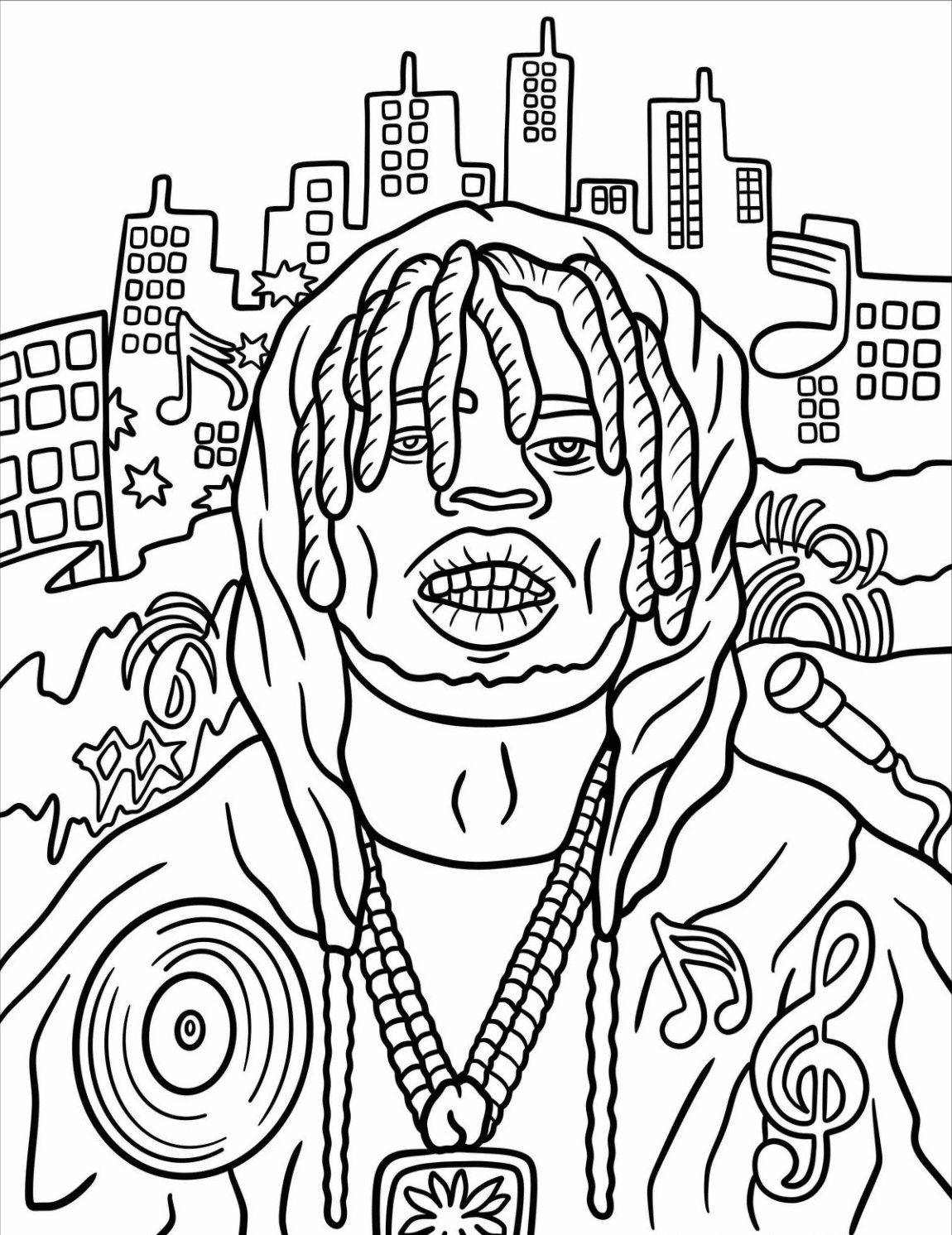 Раскраска Граффити 14