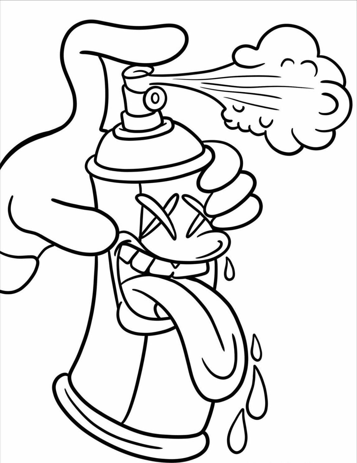 Раскраска Граффити 4