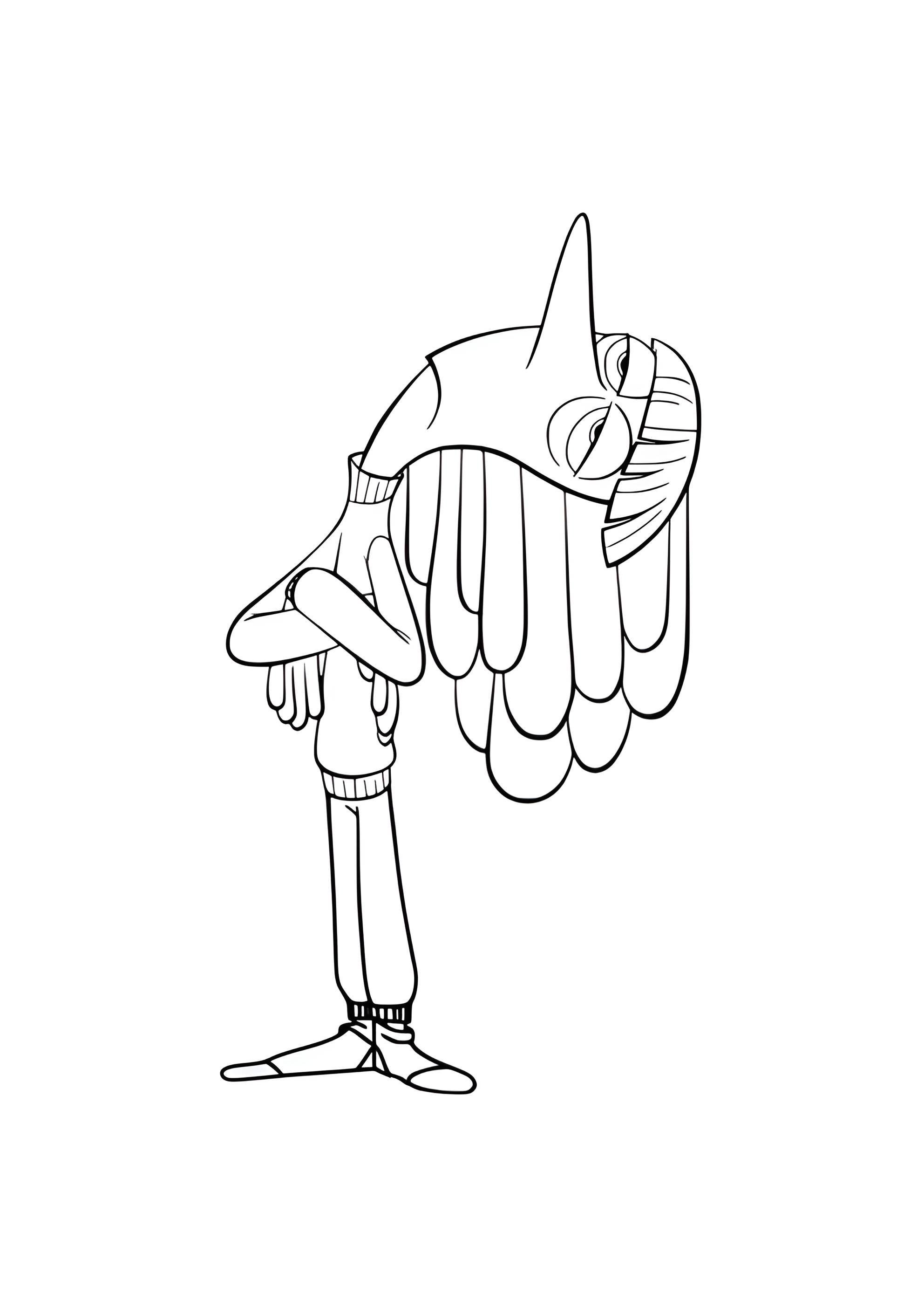Раскраска Хандра в полный рост