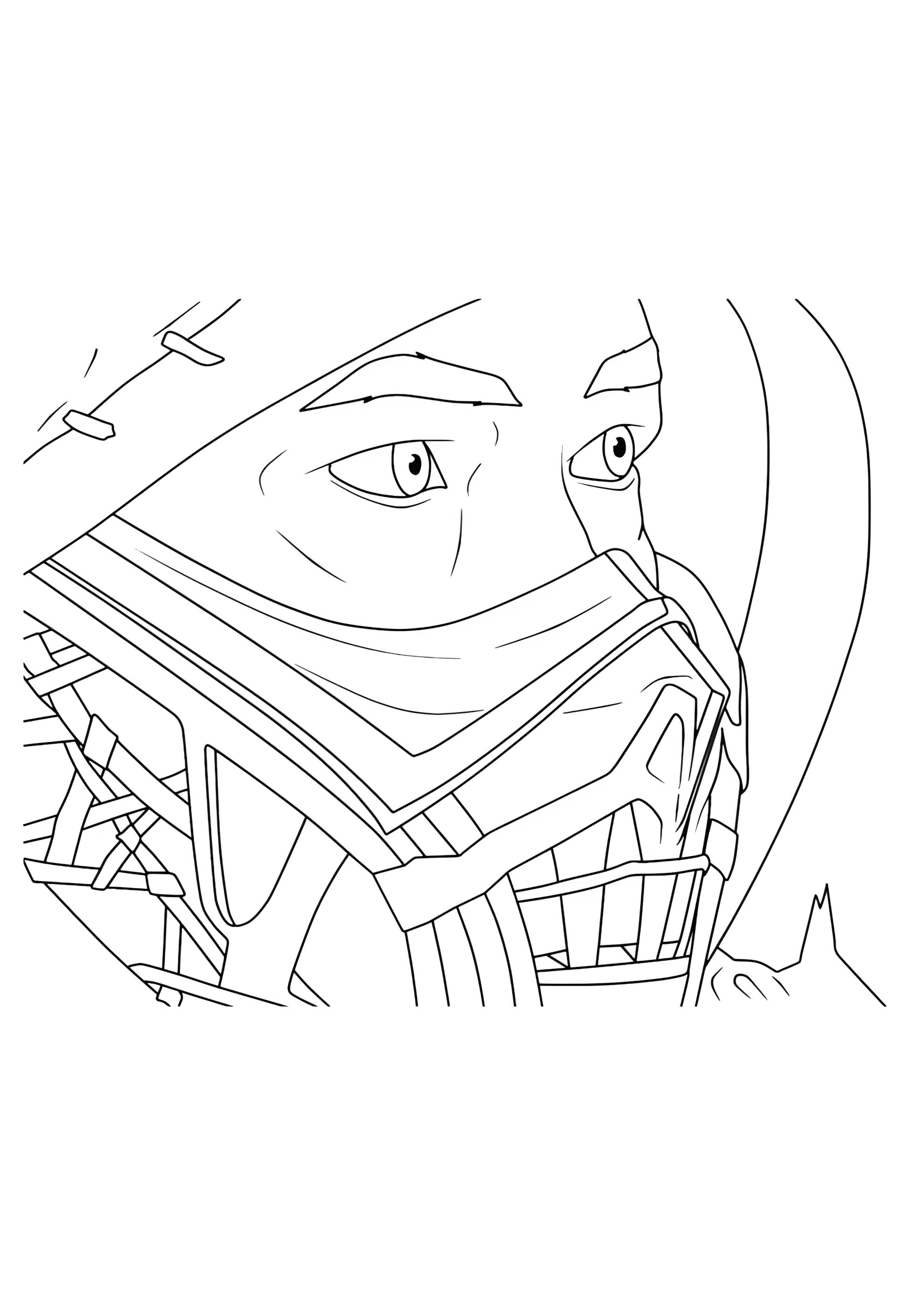 Раскраска Игра Мортал Комбат