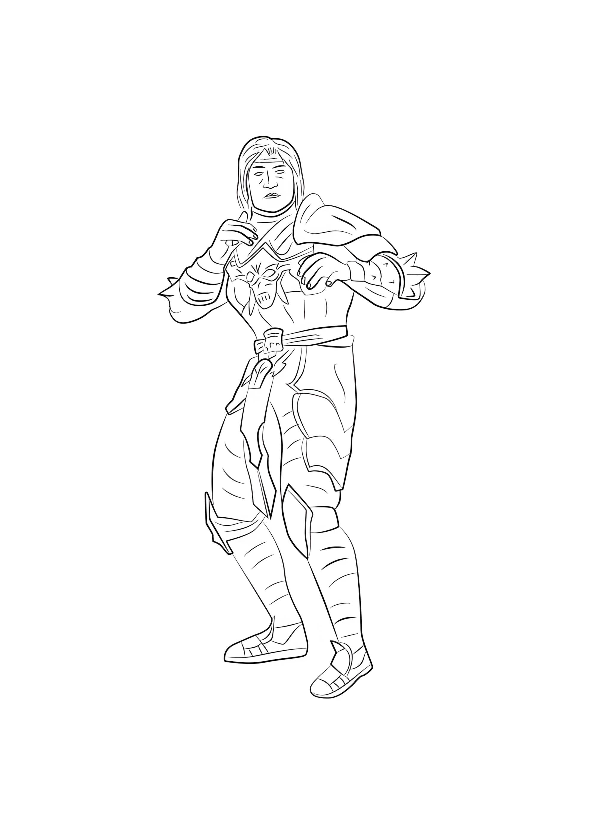 Раскраска Лю Кан