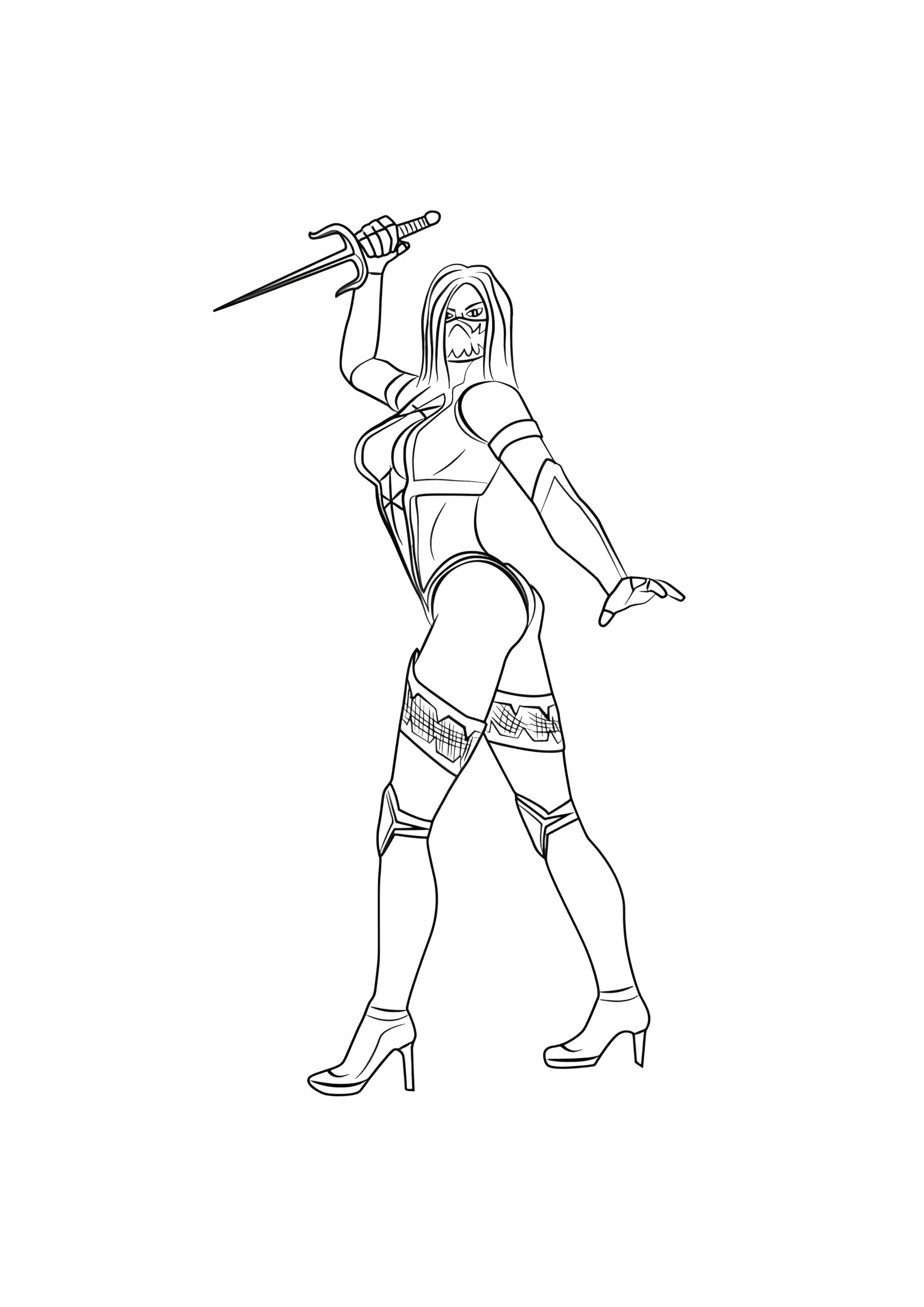 Раскраска Милина