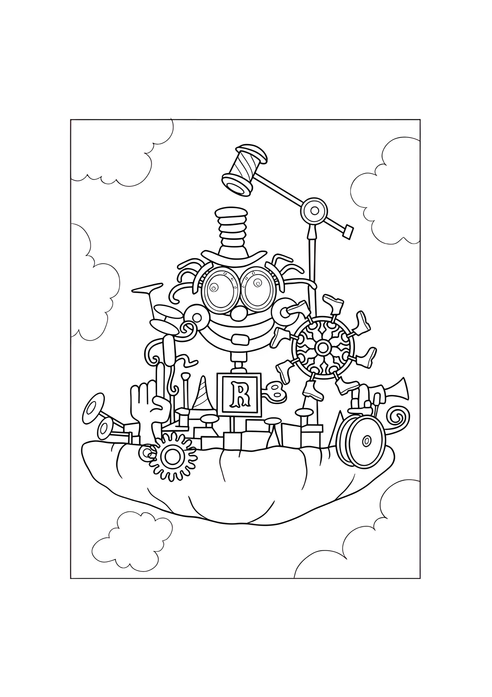 Раскраска Остров озорства Райли