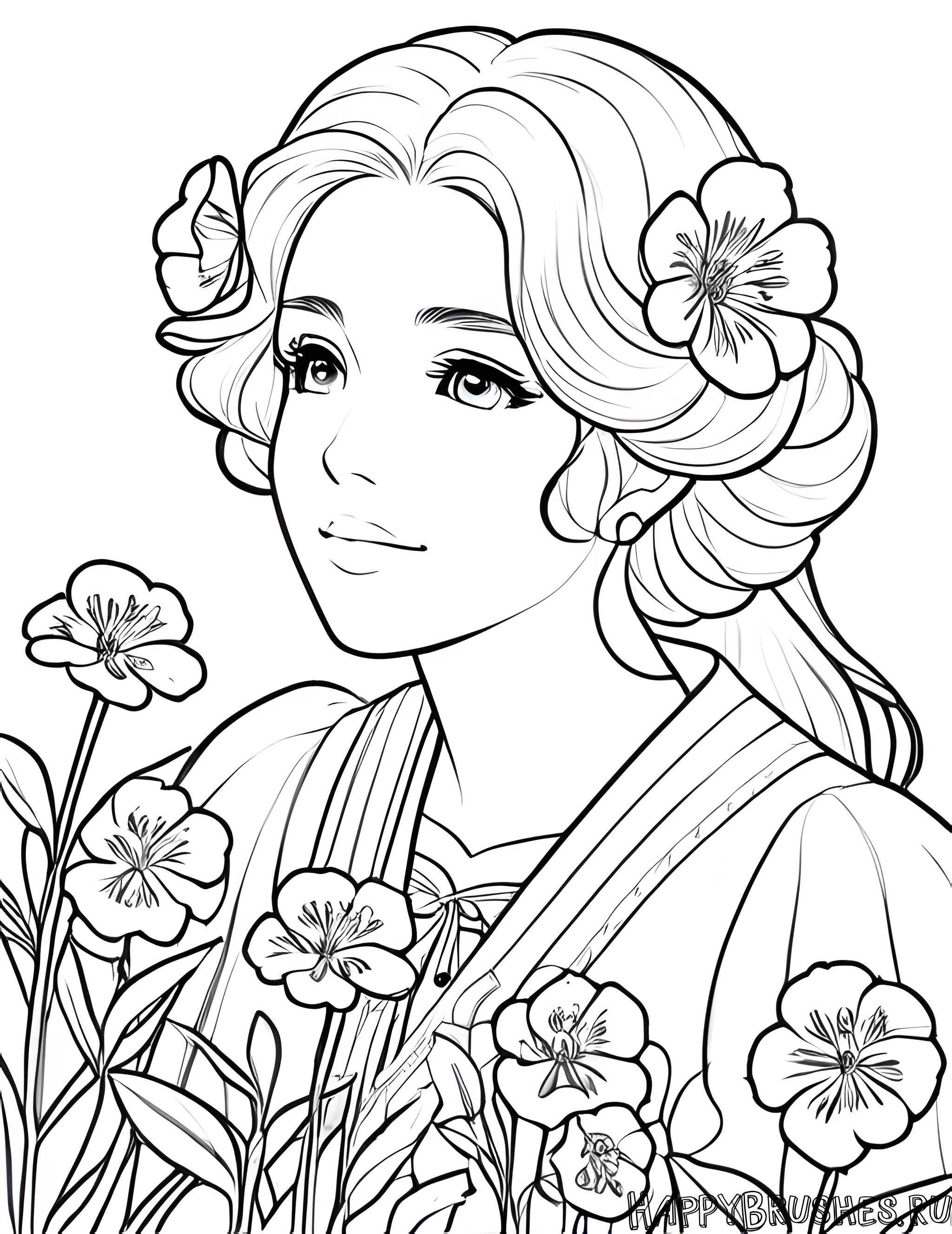 Раскраска Первоцвет 26