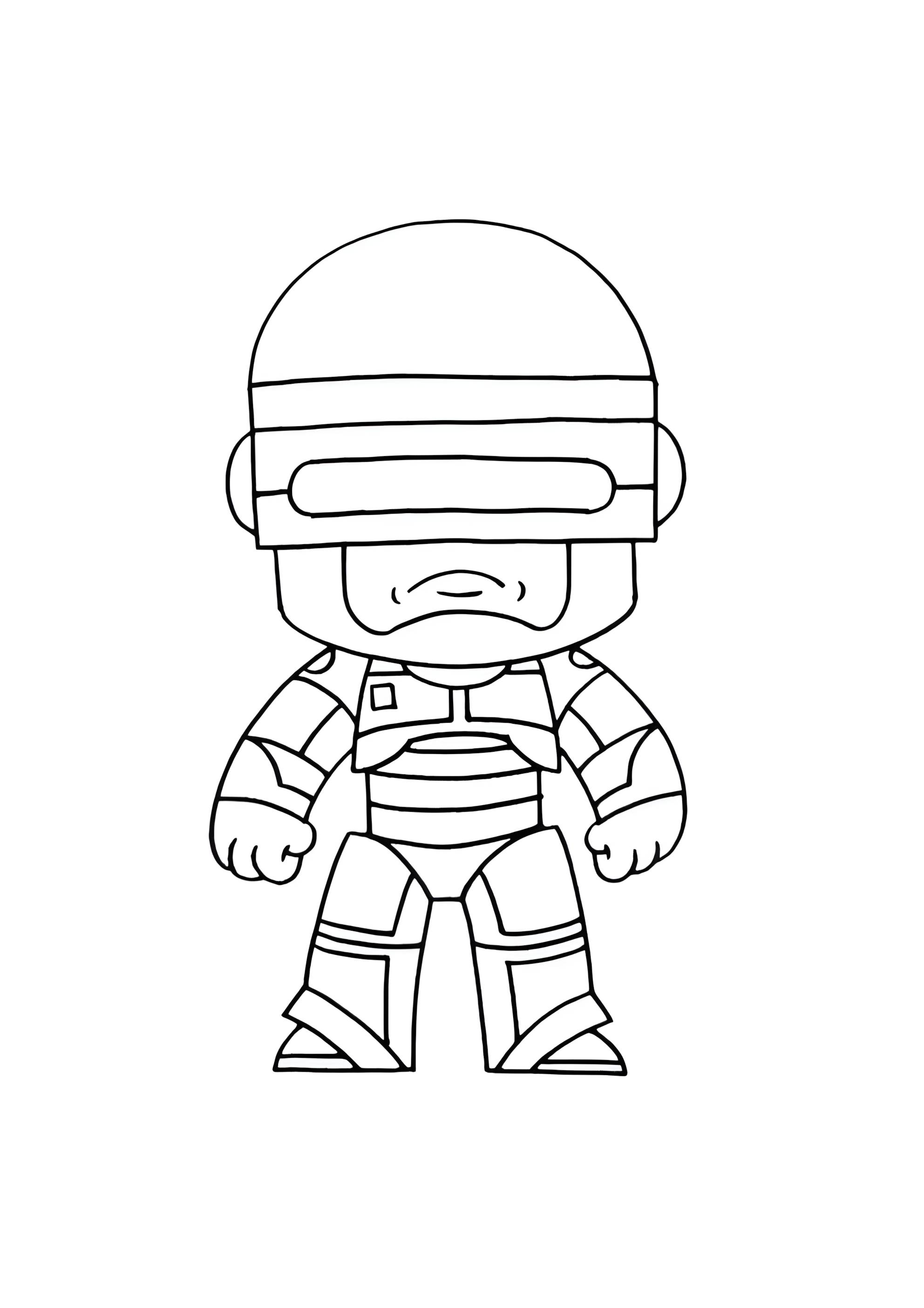 Раскраска Робокоп Мортал Комбат