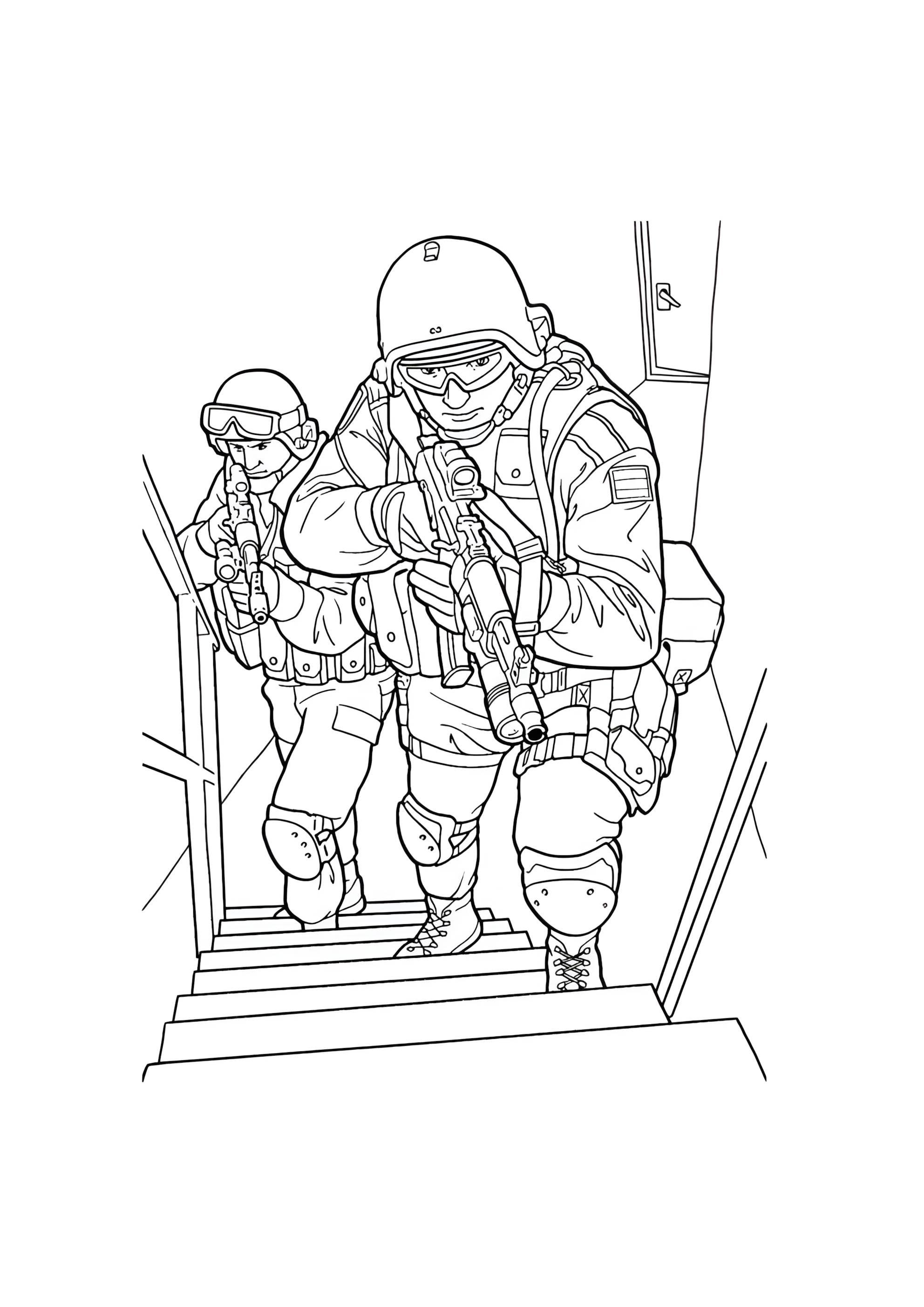 Раскраска Штурмовики