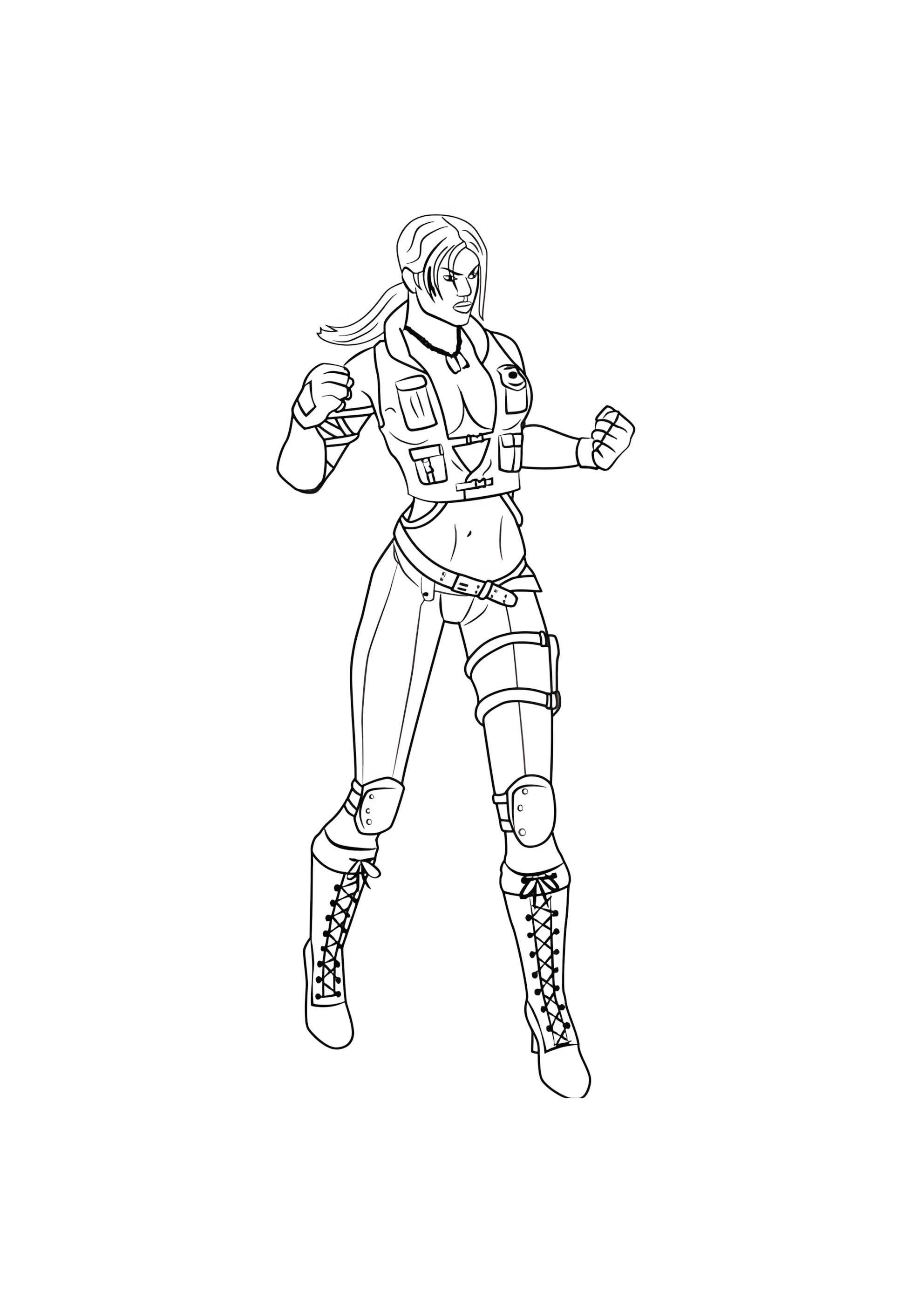 Раскраска Соня Блейд