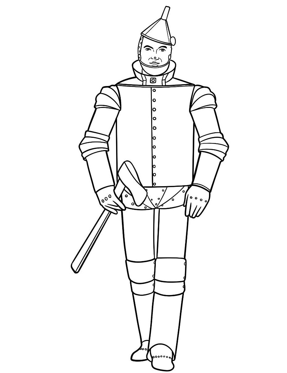 Раскраска Волшебник Изумрудного города 14