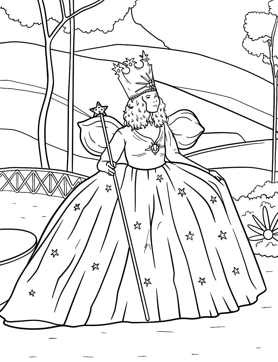 Раскраска Волшебник Изумрудного города 15