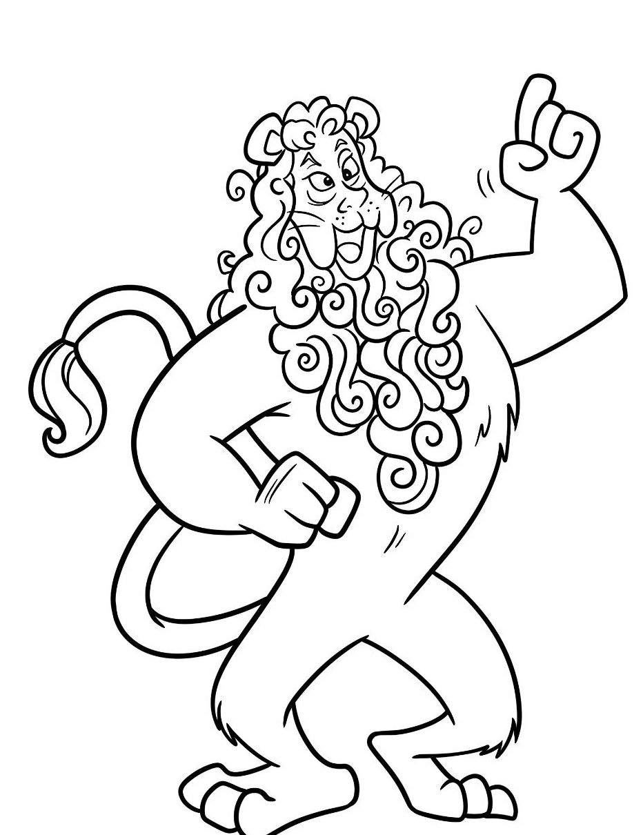 Раскраска Волшебник Изумрудного города 9