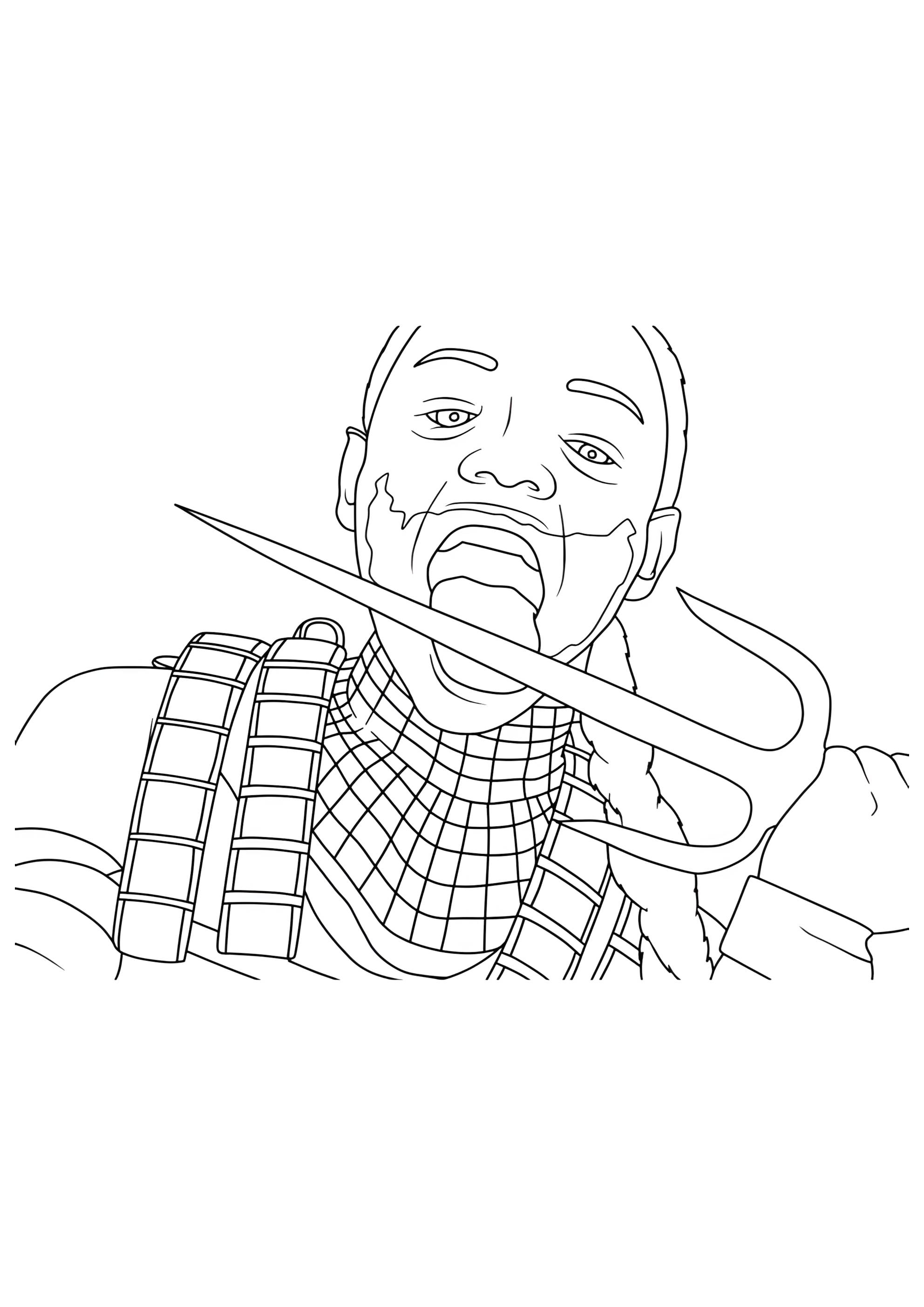 Раскраска Вот такой Мортал Комбат