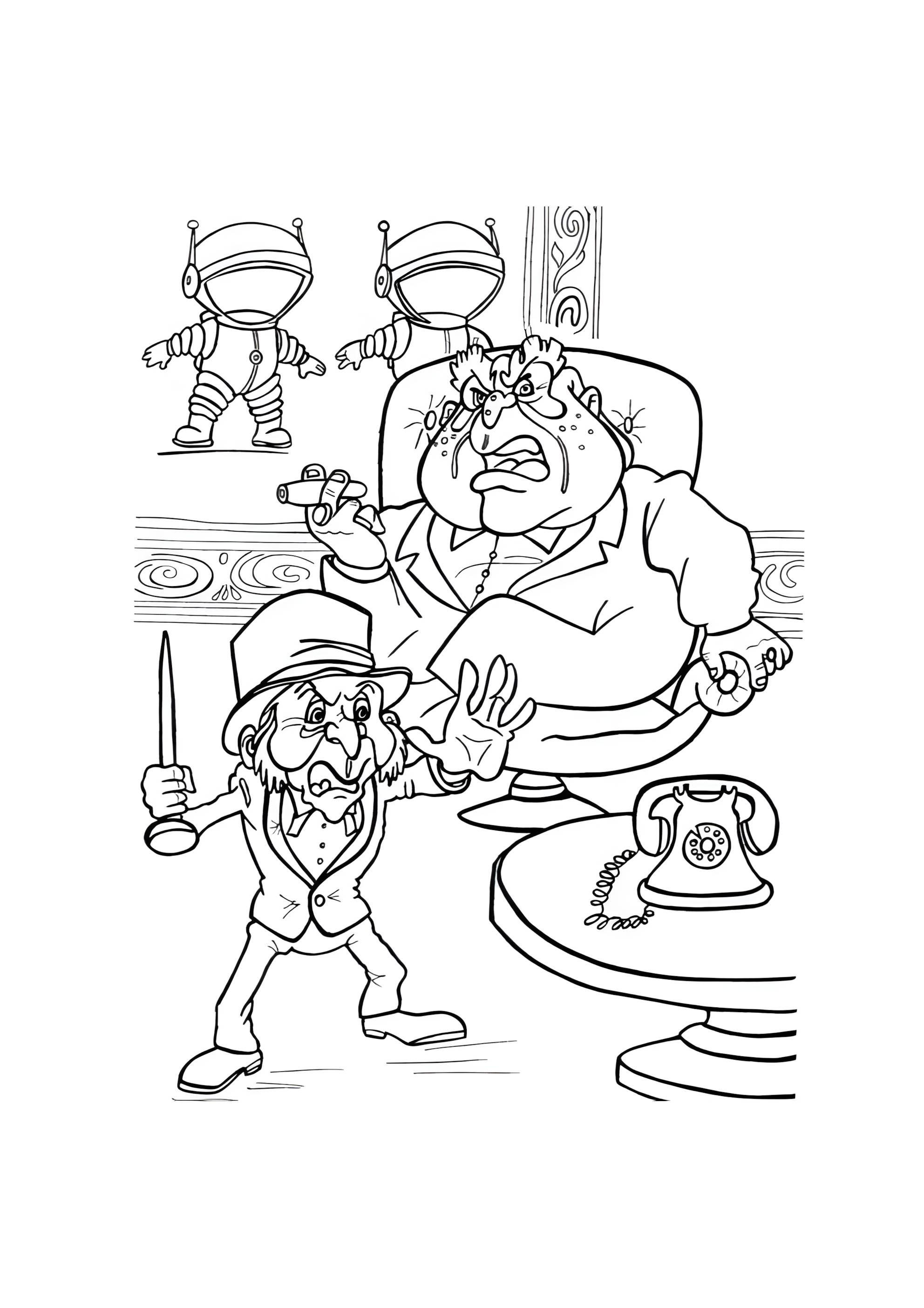 Раскраска Злые персонажи