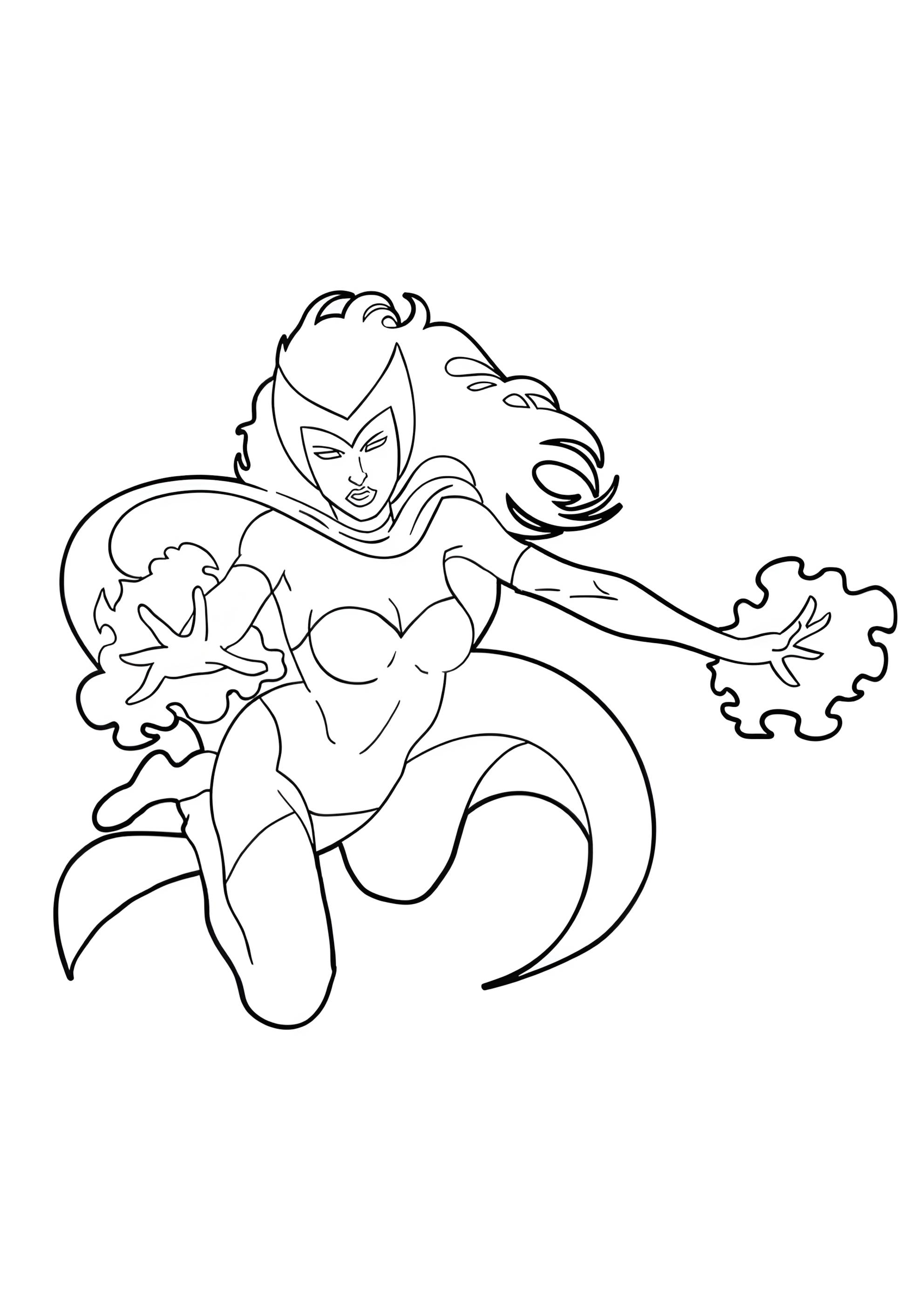 Раскраска Алая Ведьма