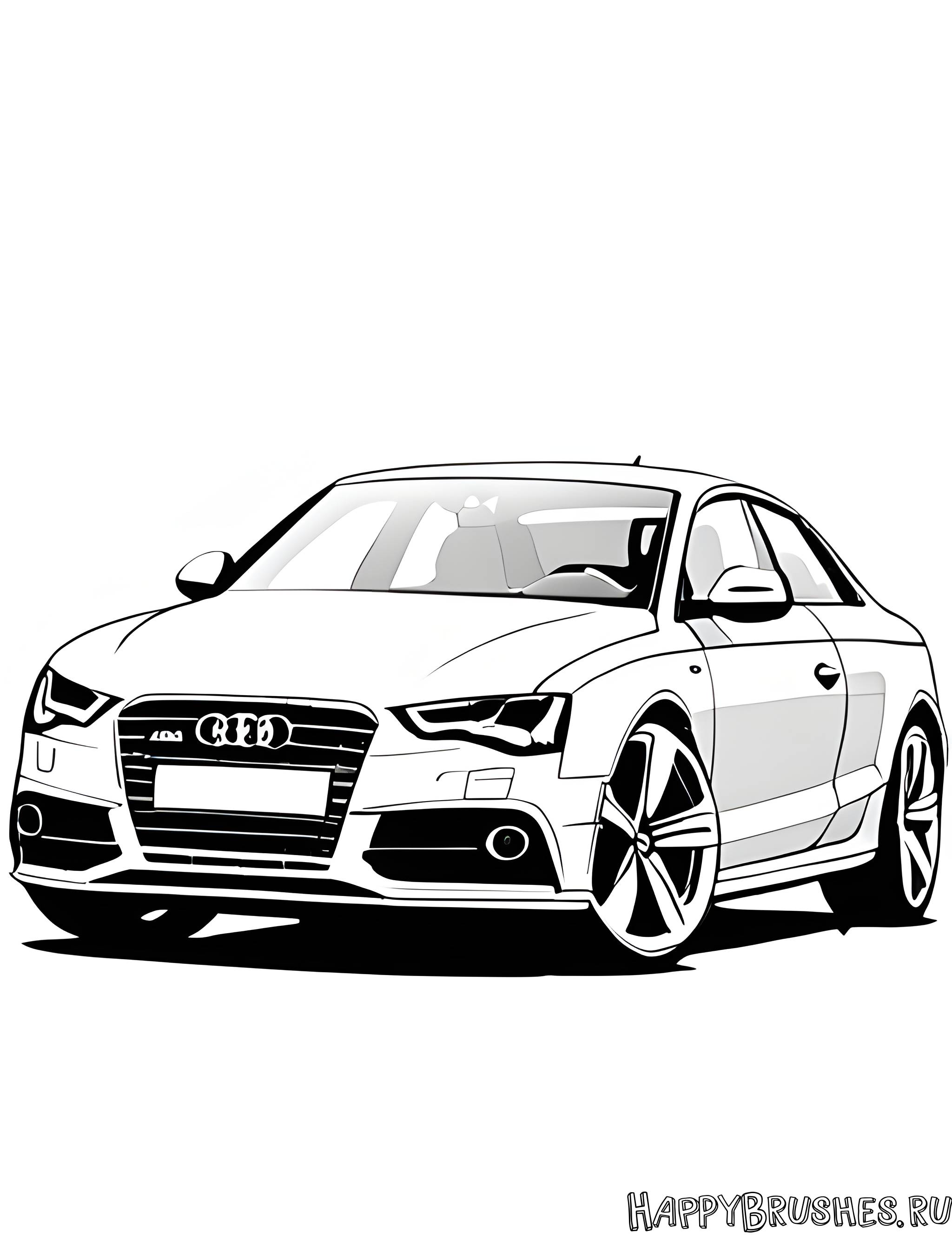 Раскраска Audi 10