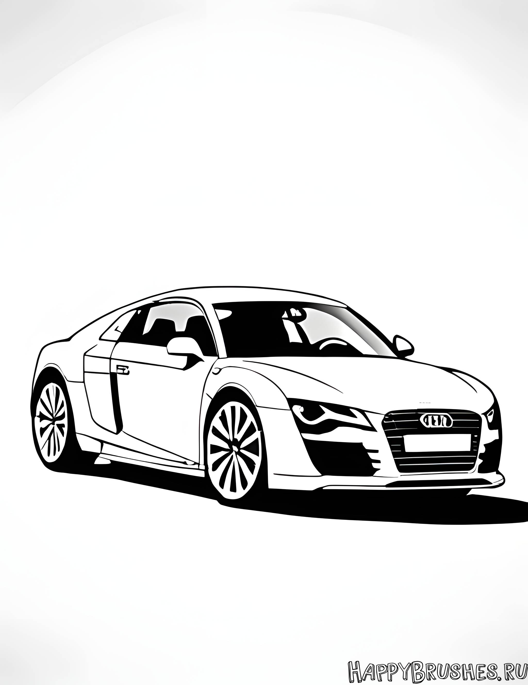 Раскраска Audi 12