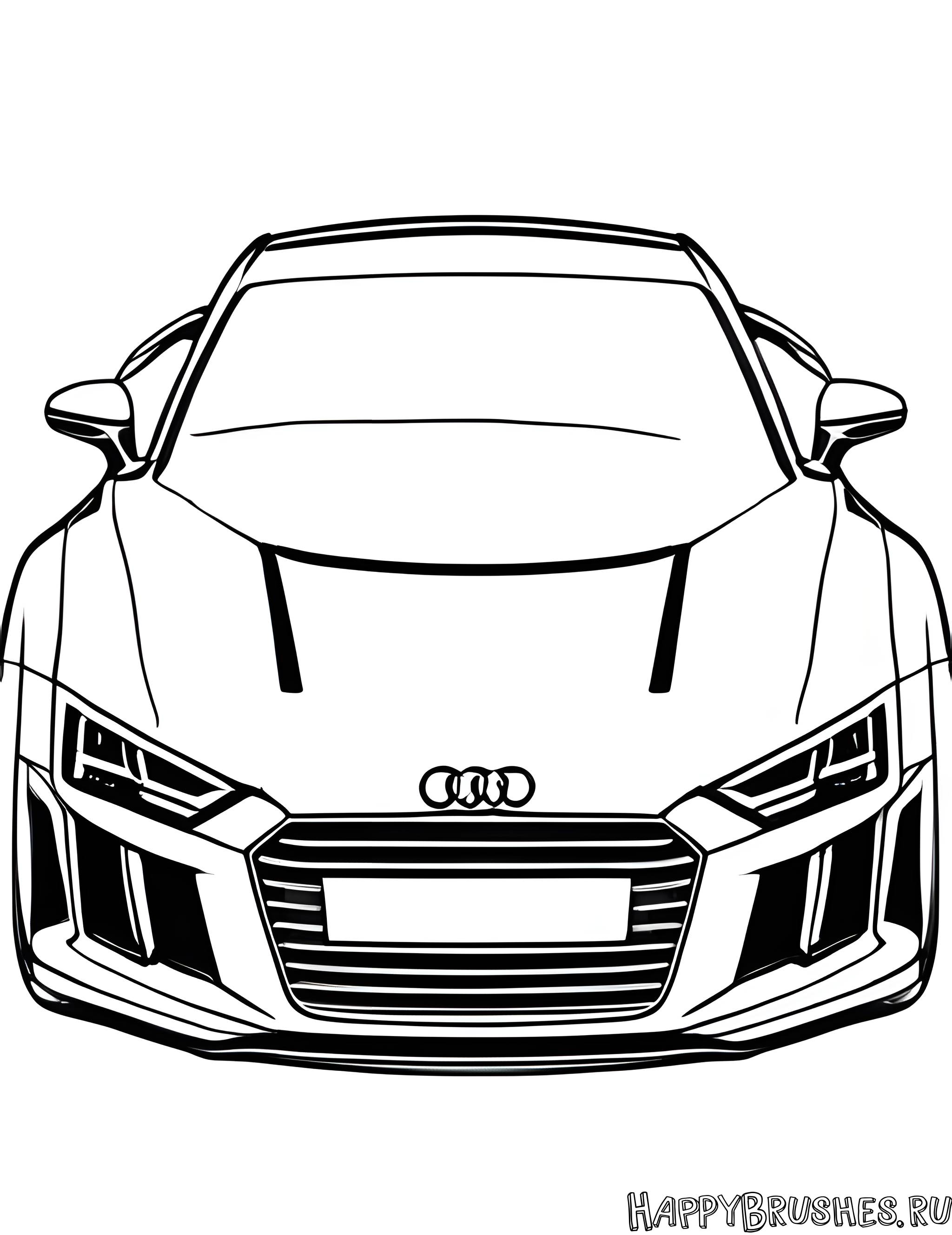 Раскраска Audi 14