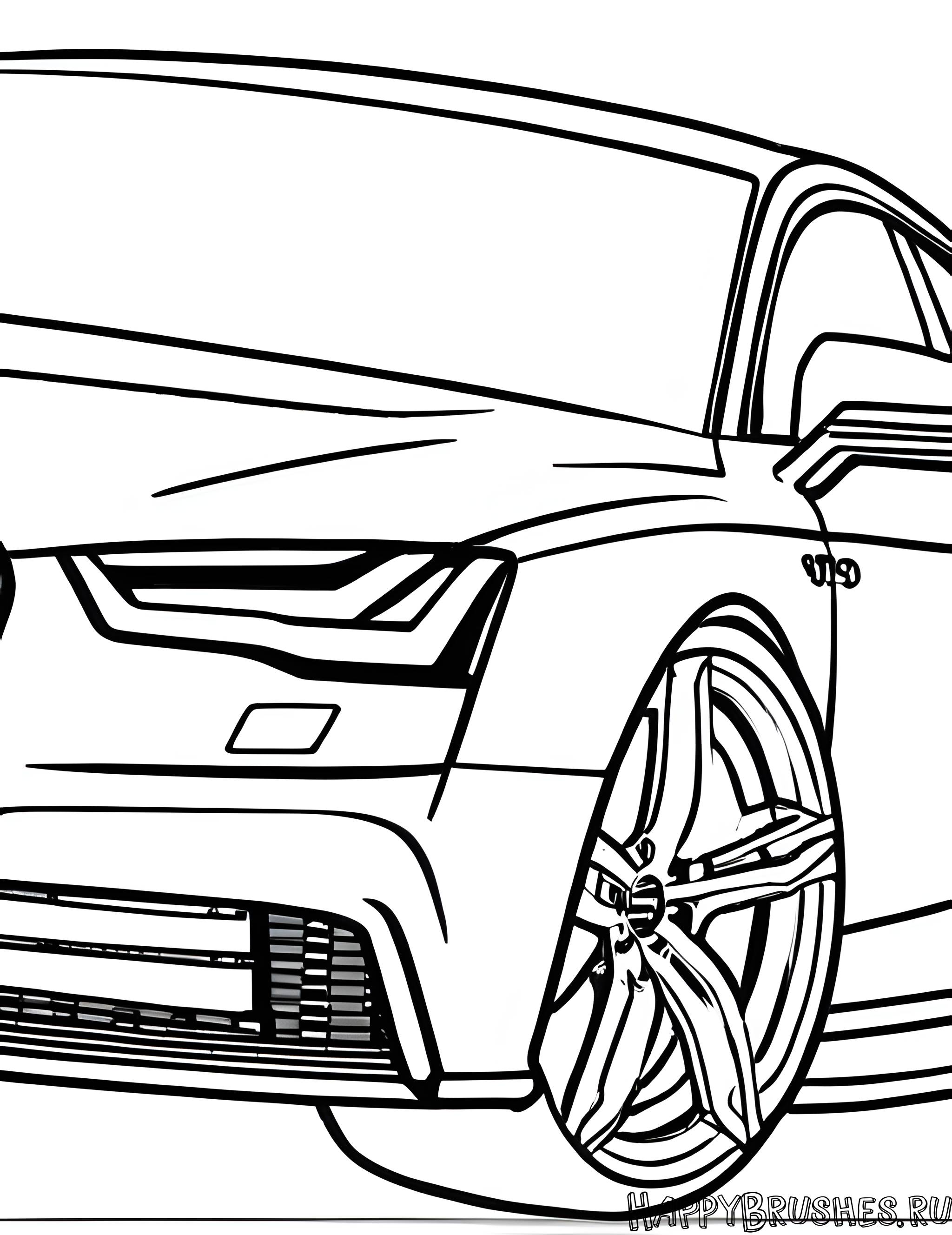 Раскраска Audi 15