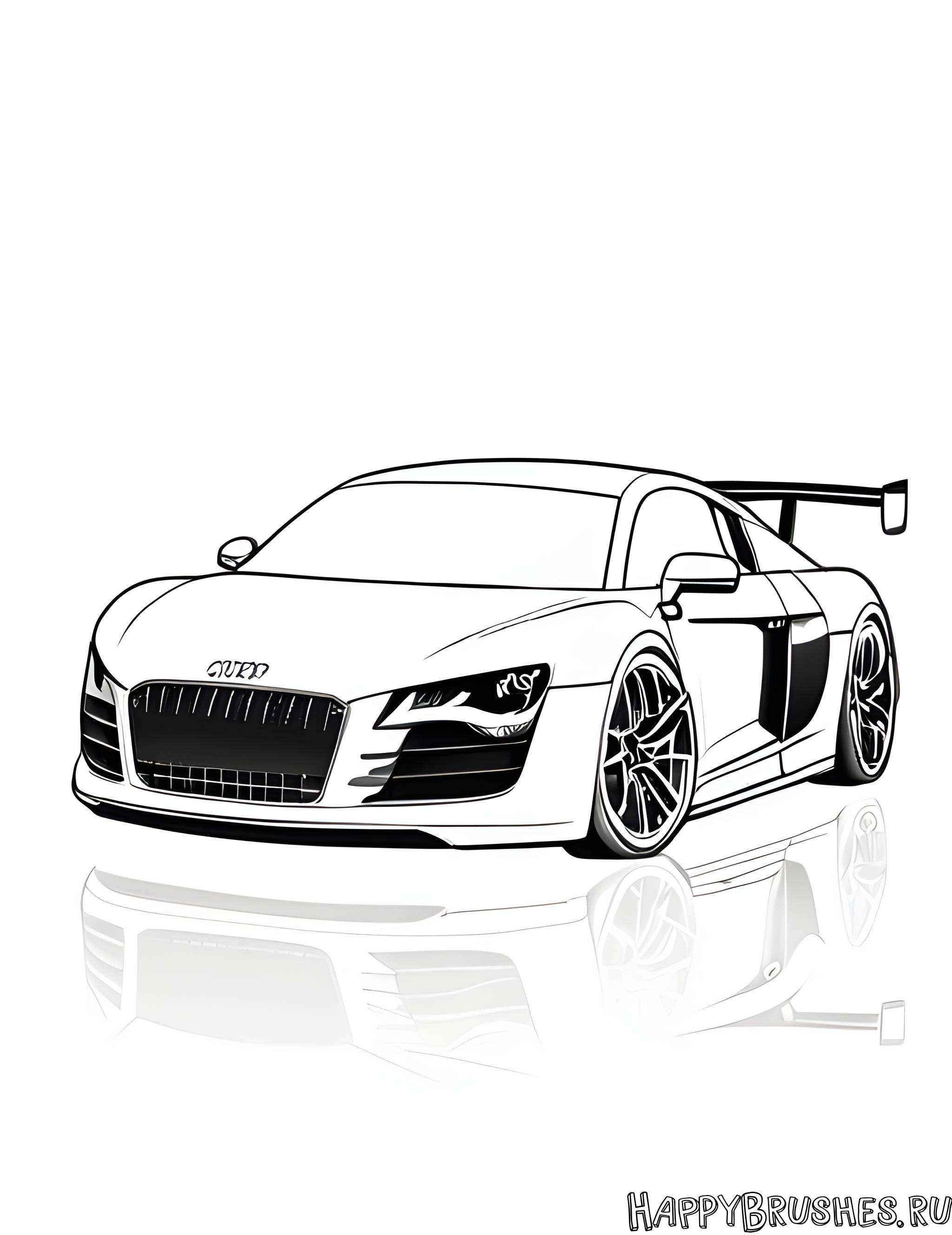 Раскраска Audi 16