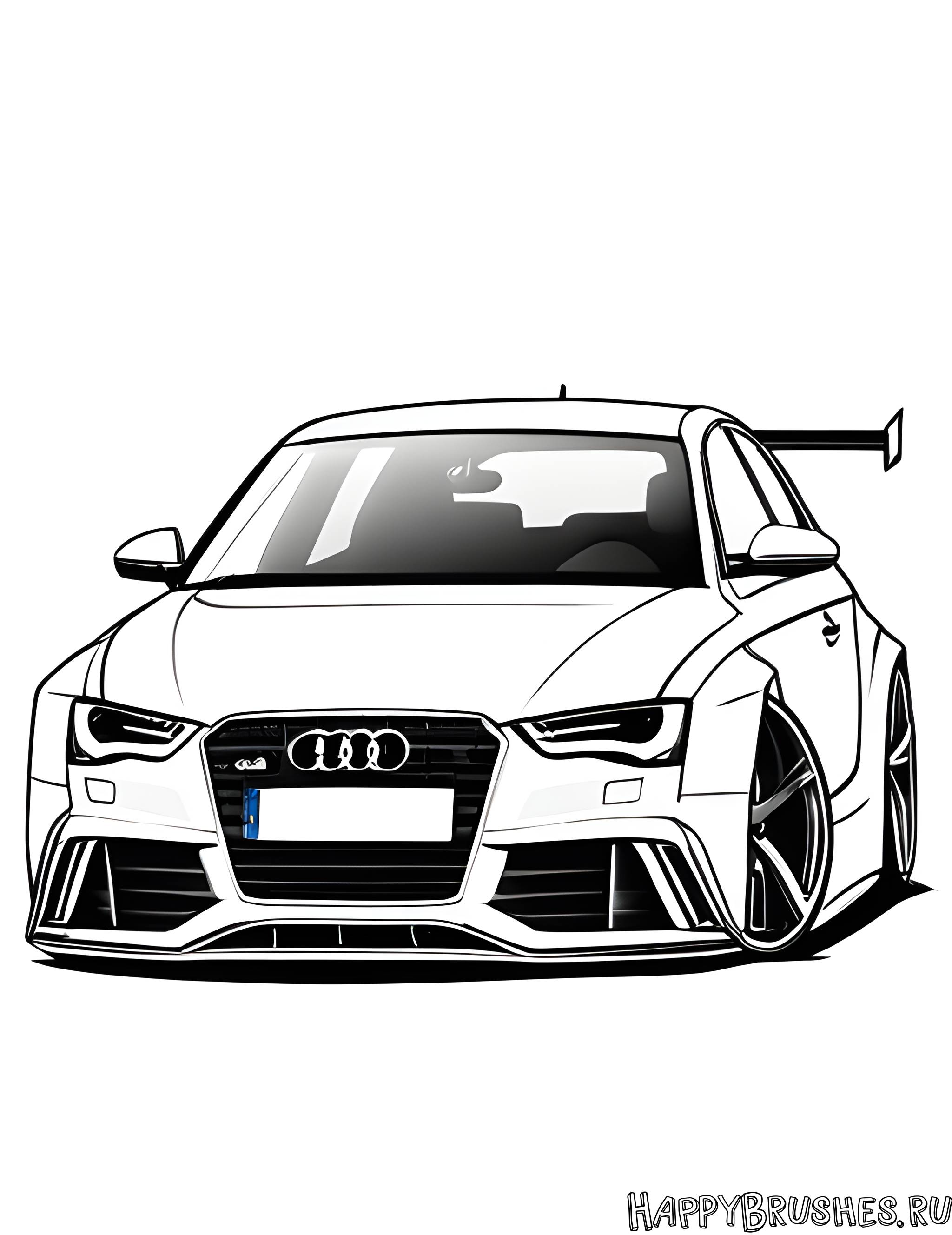 Раскраска Audi 17