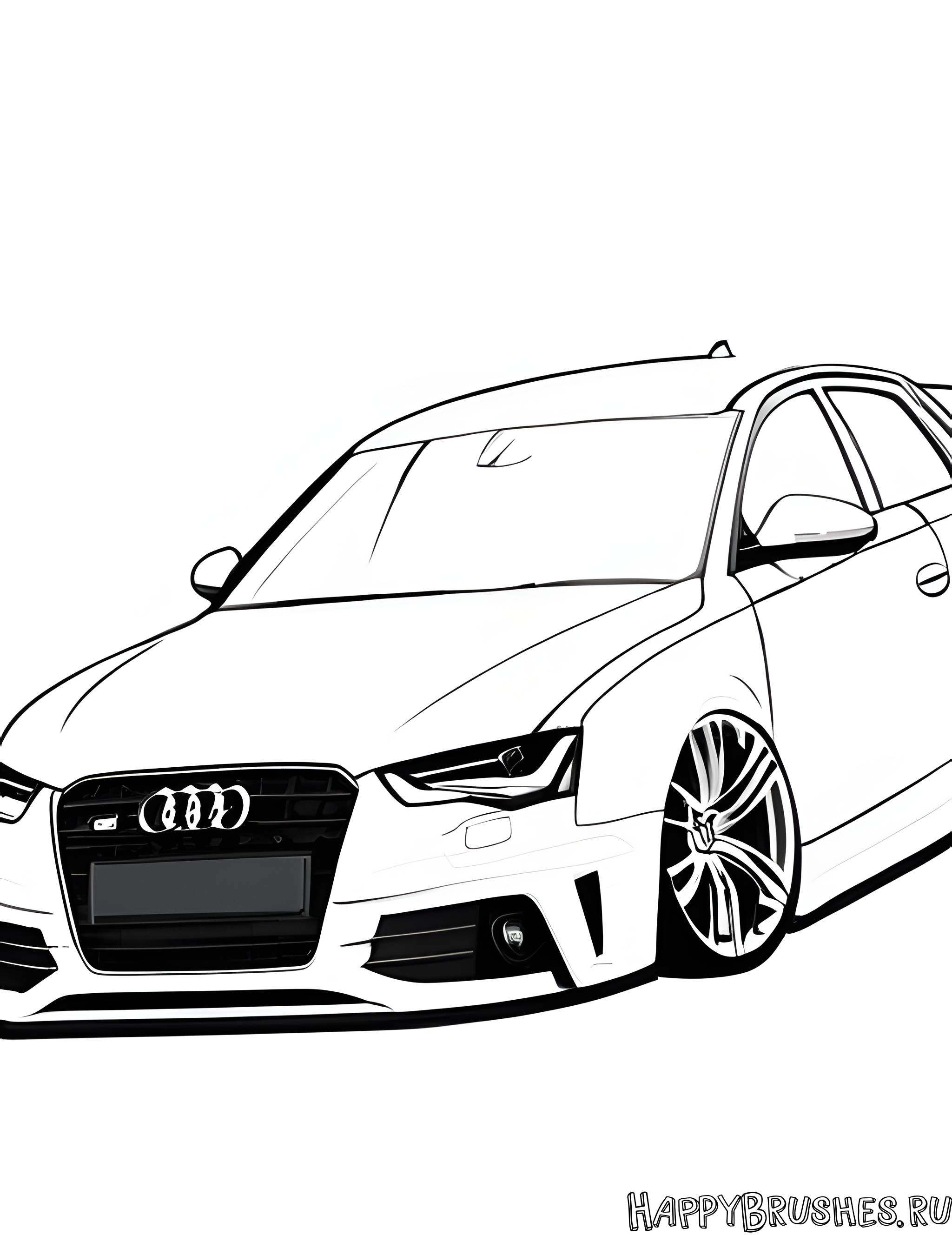 Раскраска Audi 18