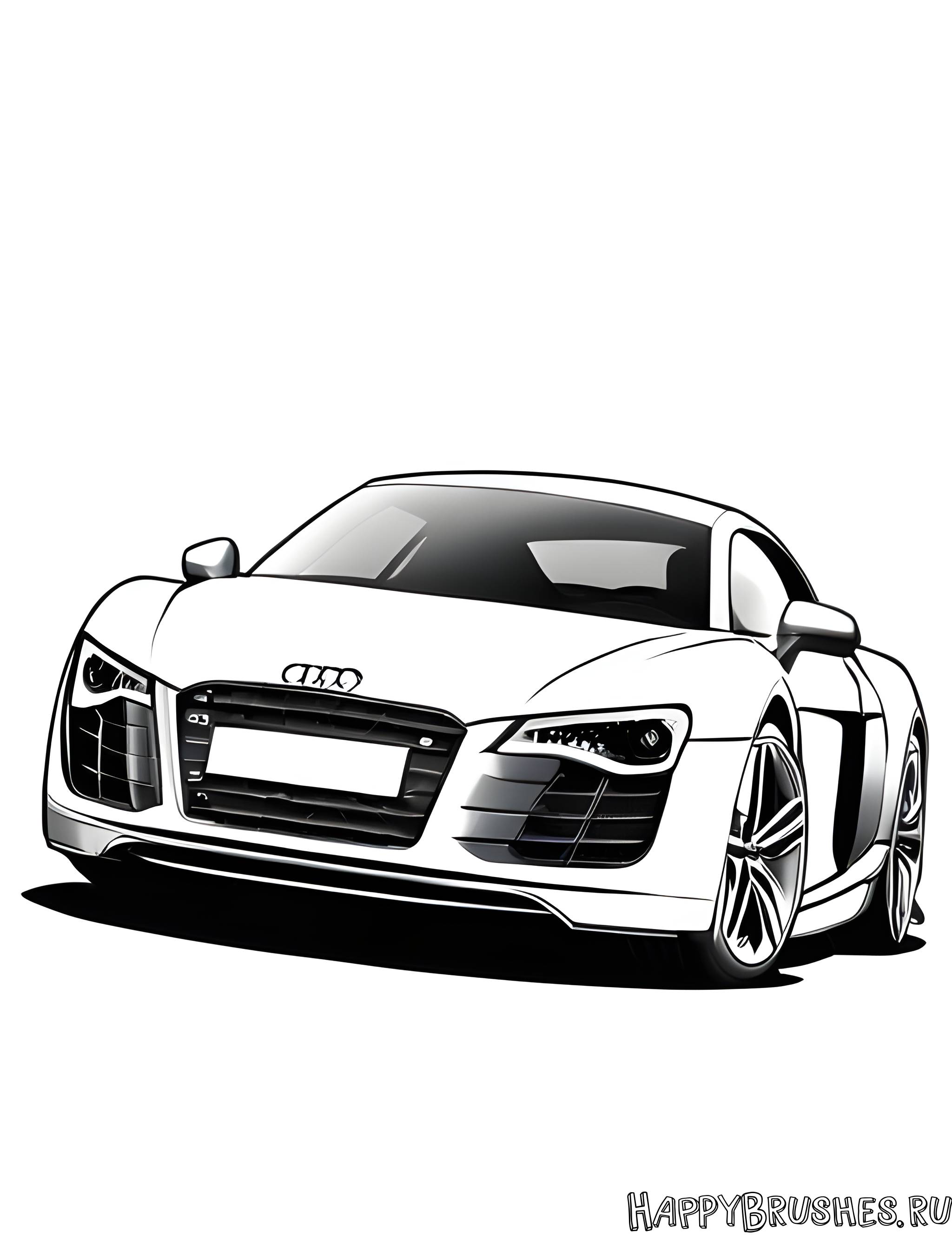 Раскраска Audi 19