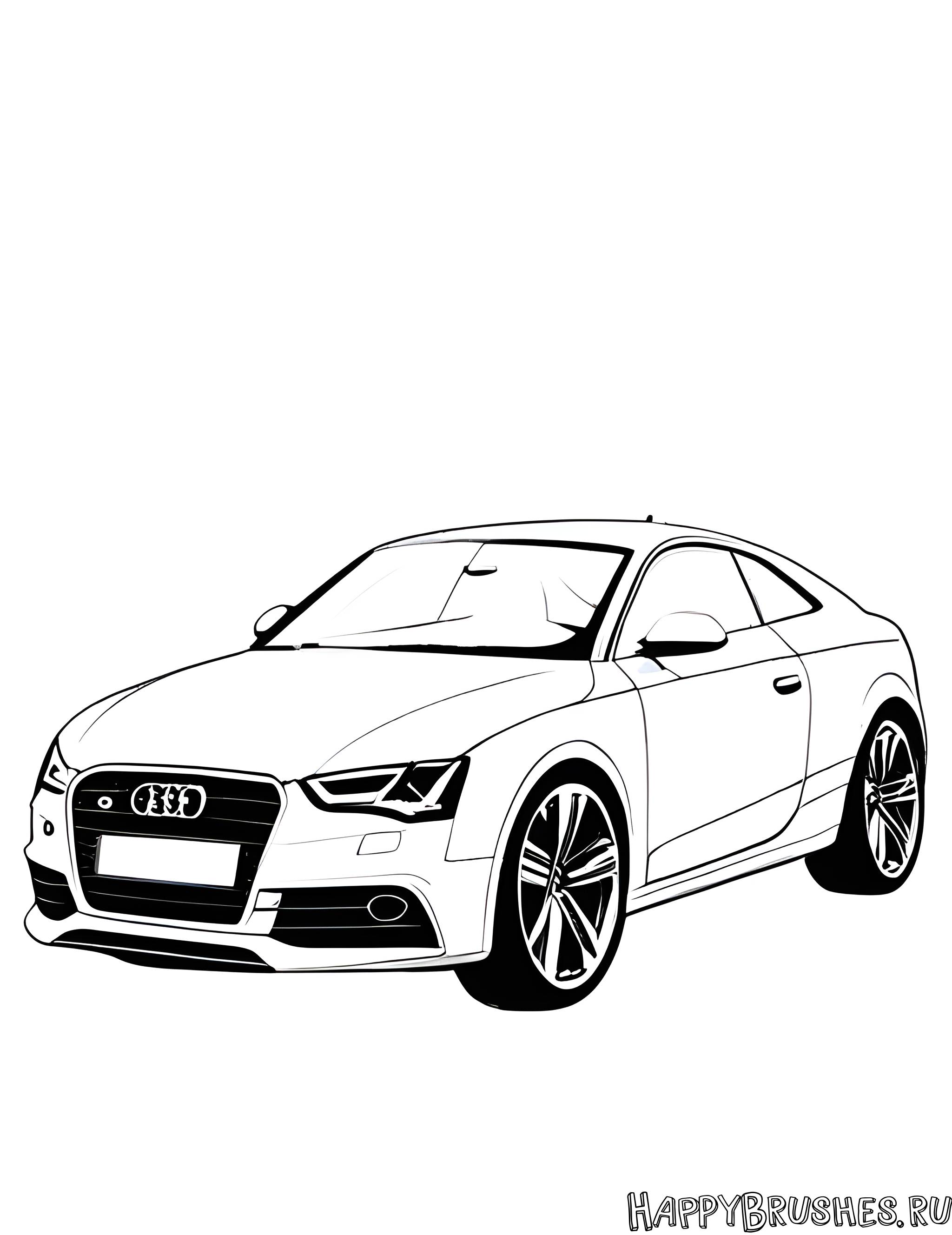 Раскраска Audi 2