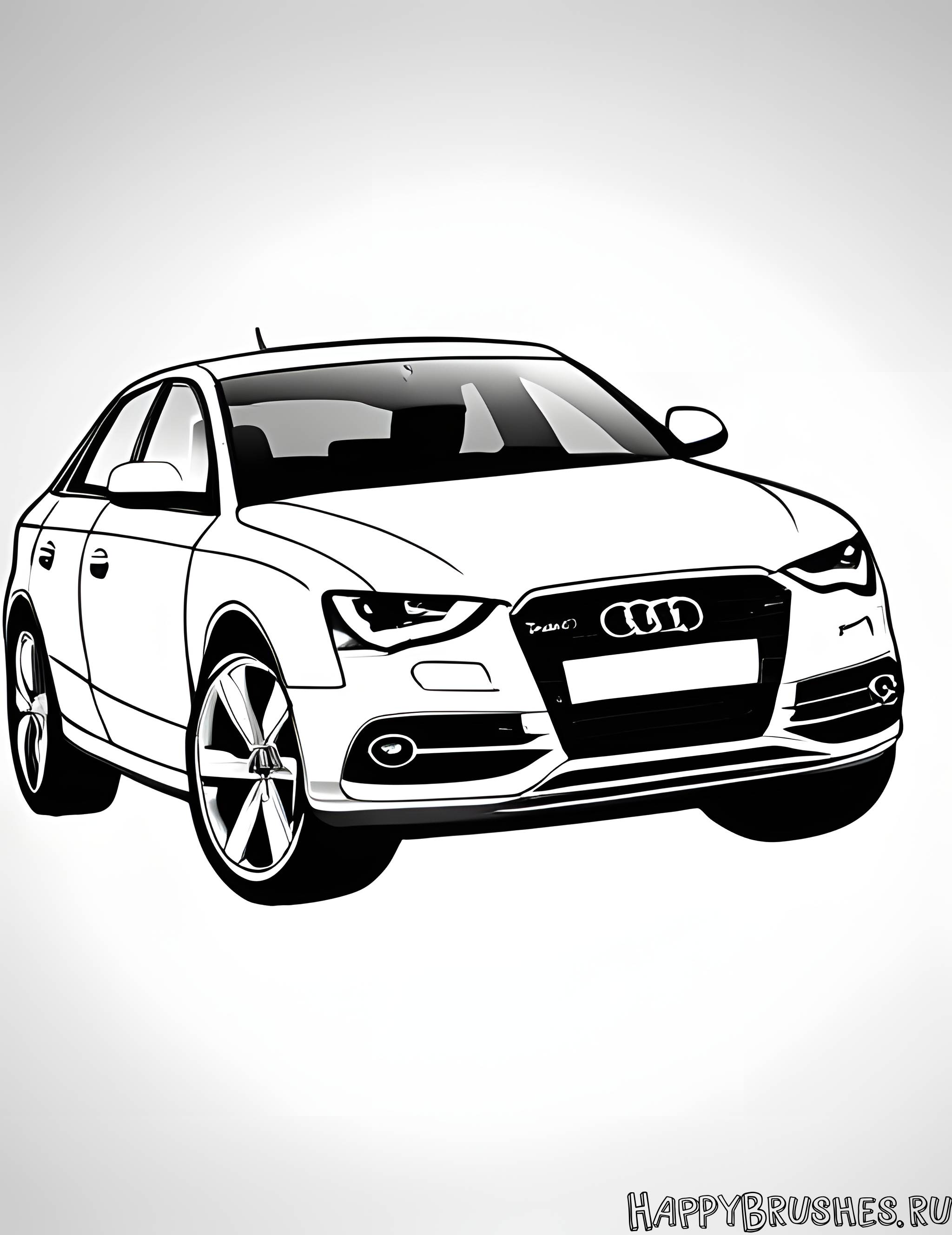 Раскраска Audi 21