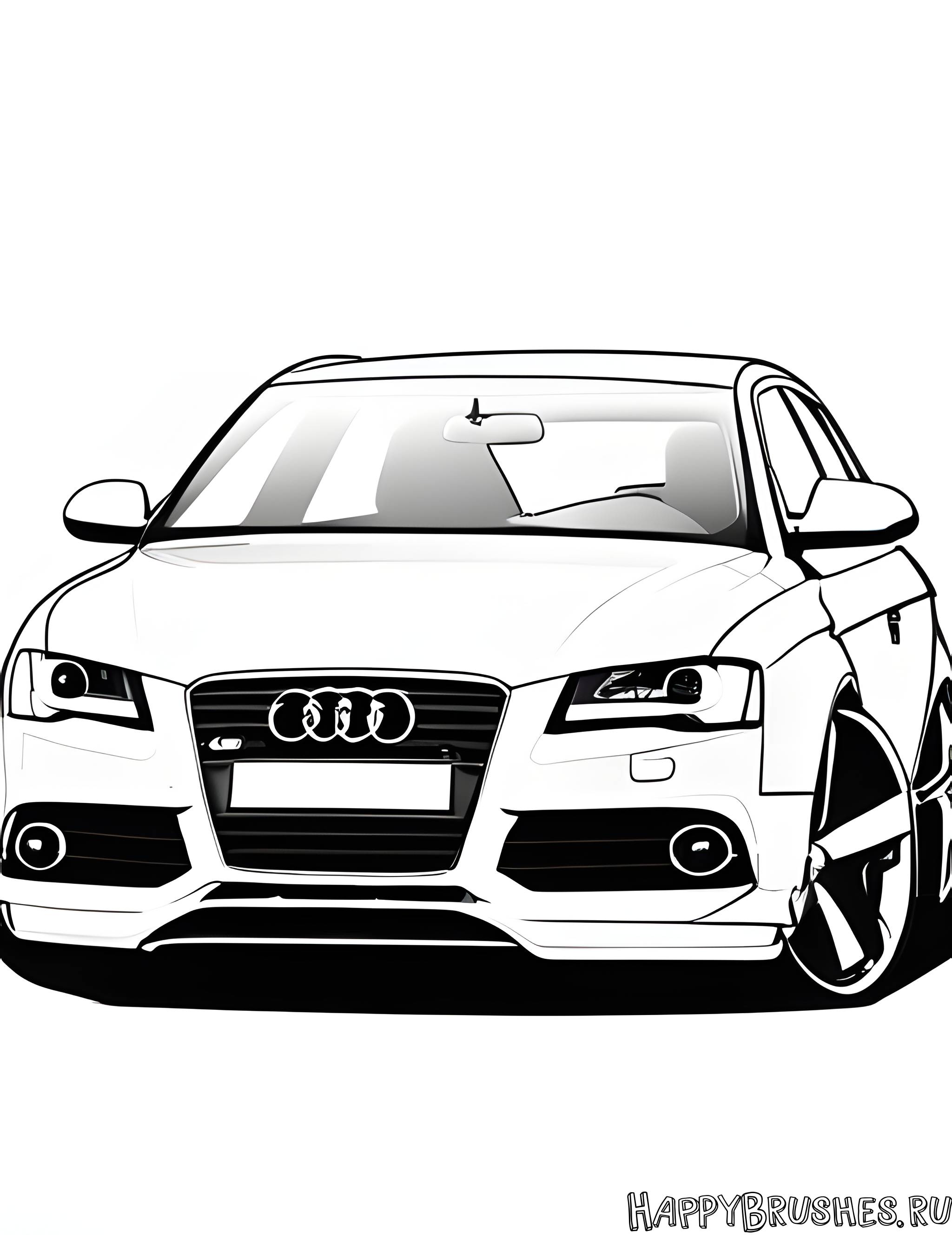 Раскраска Audi 22