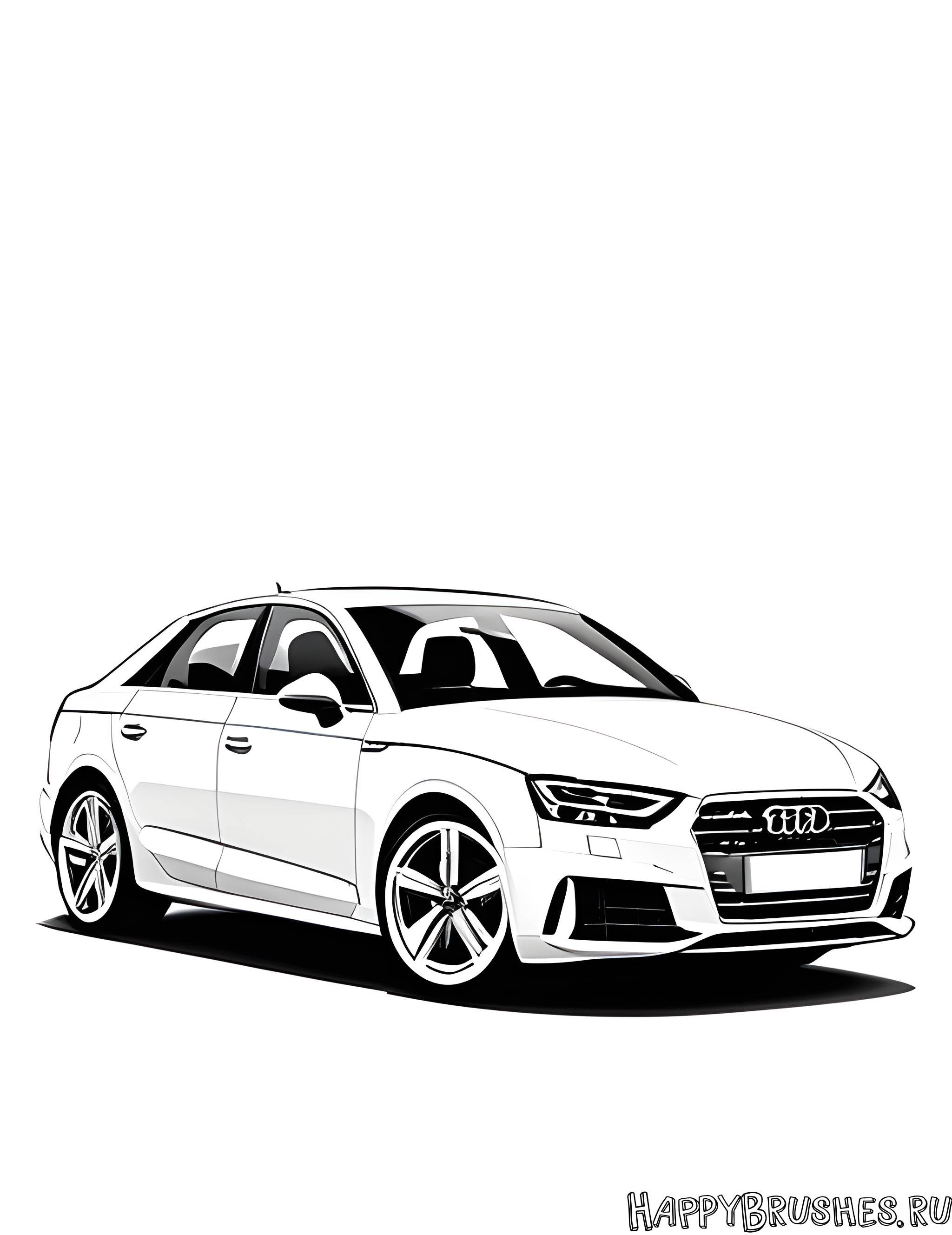 Раскраска Audi 3