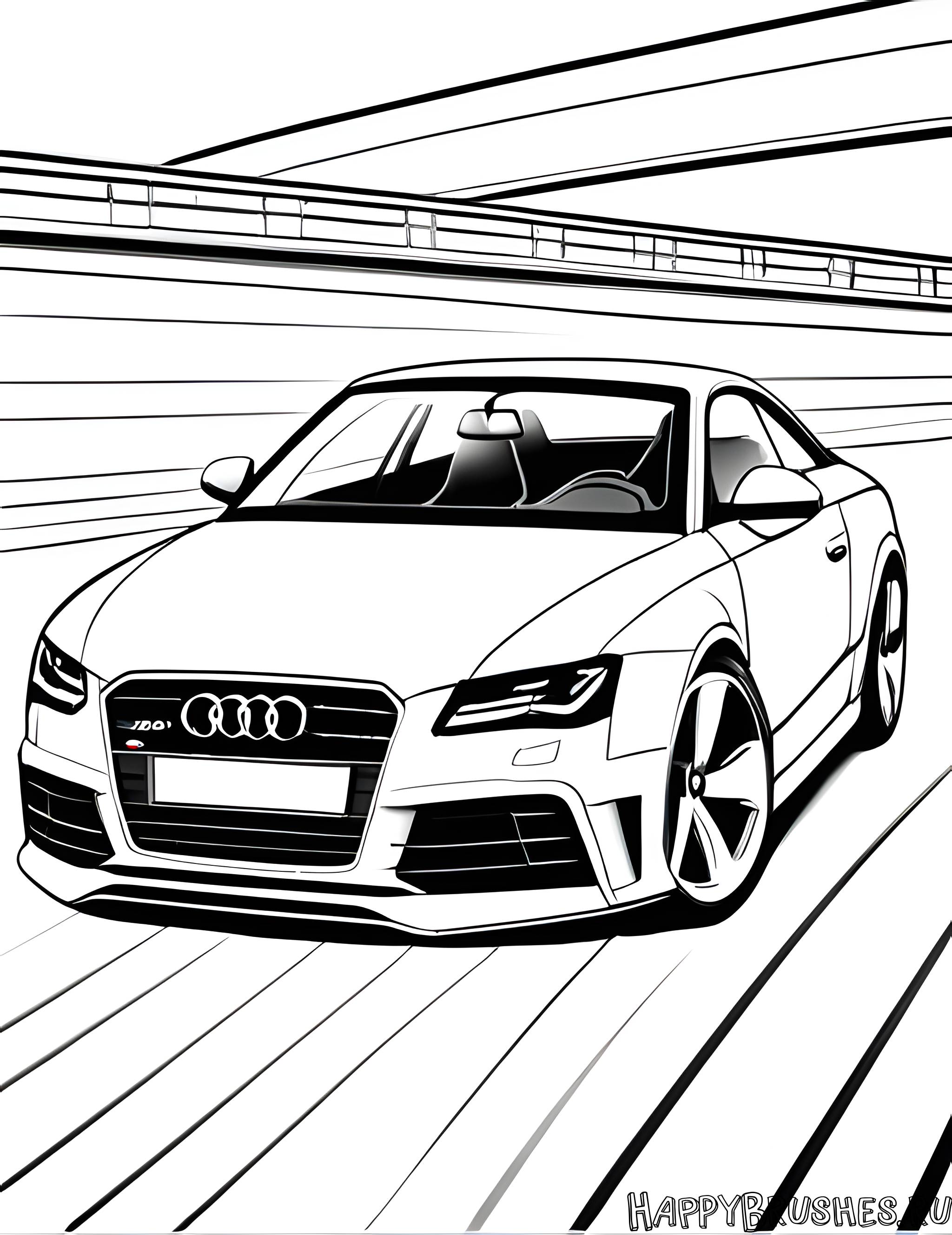 Раскраска Audi 5