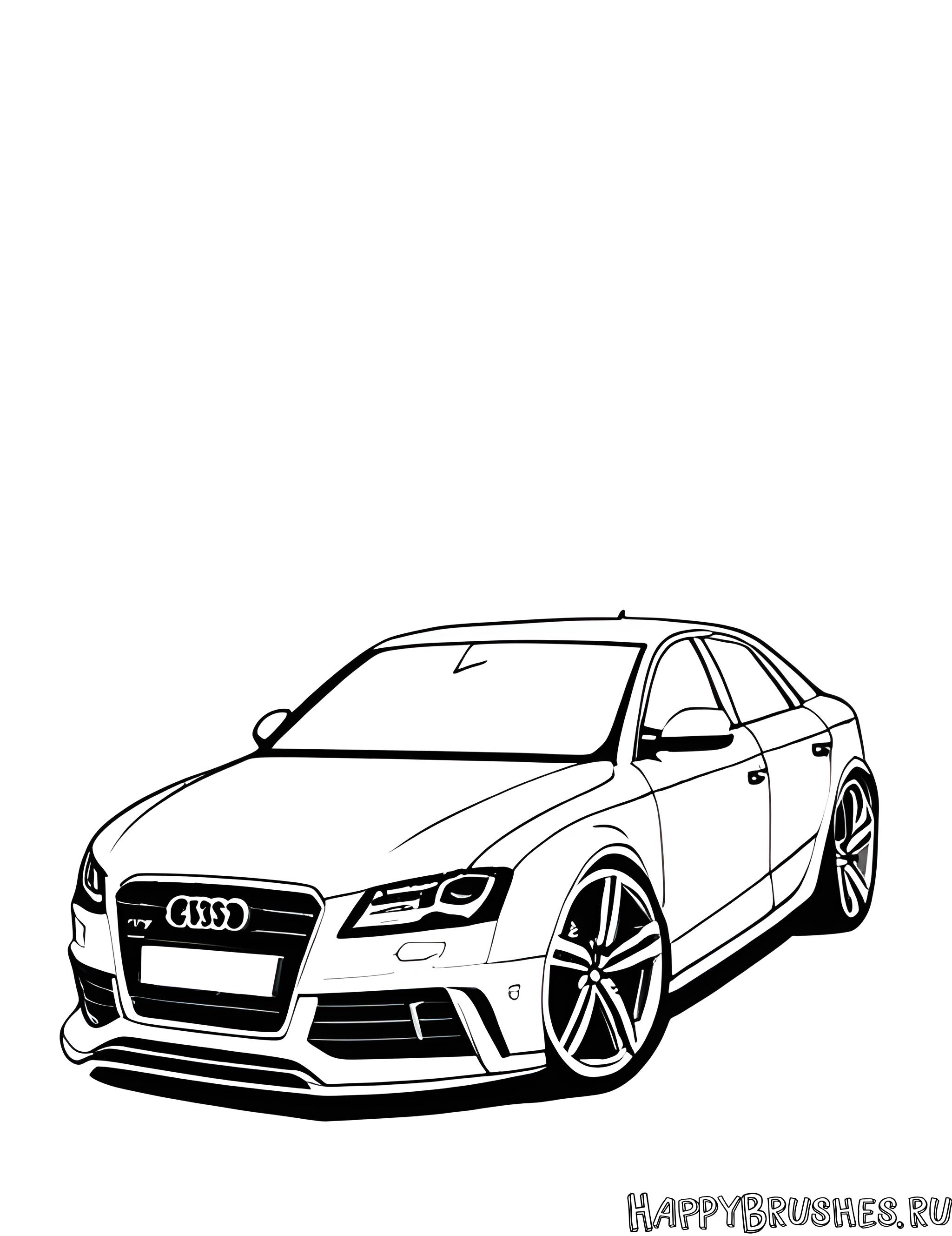 Раскраска Audi 7