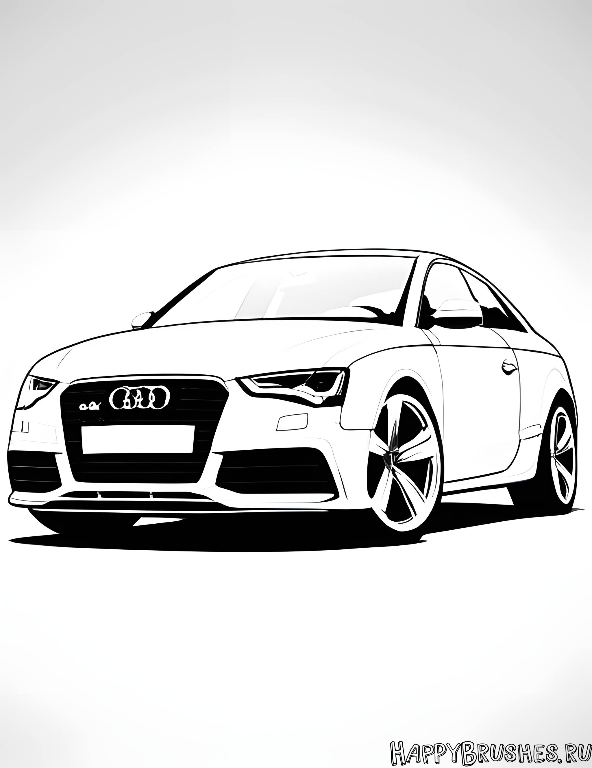 Раскраска Audi 8