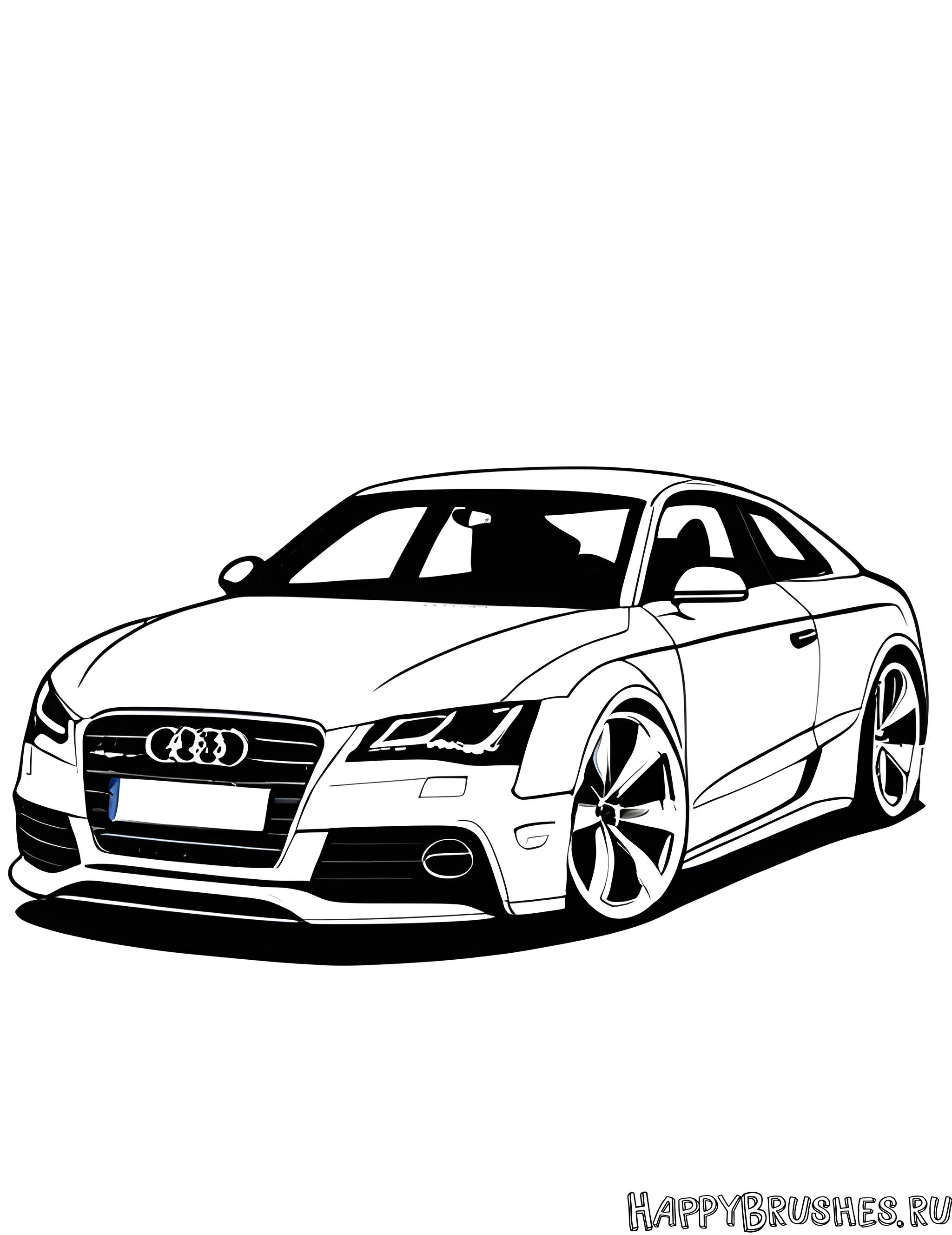 Раскраска Audi 9
