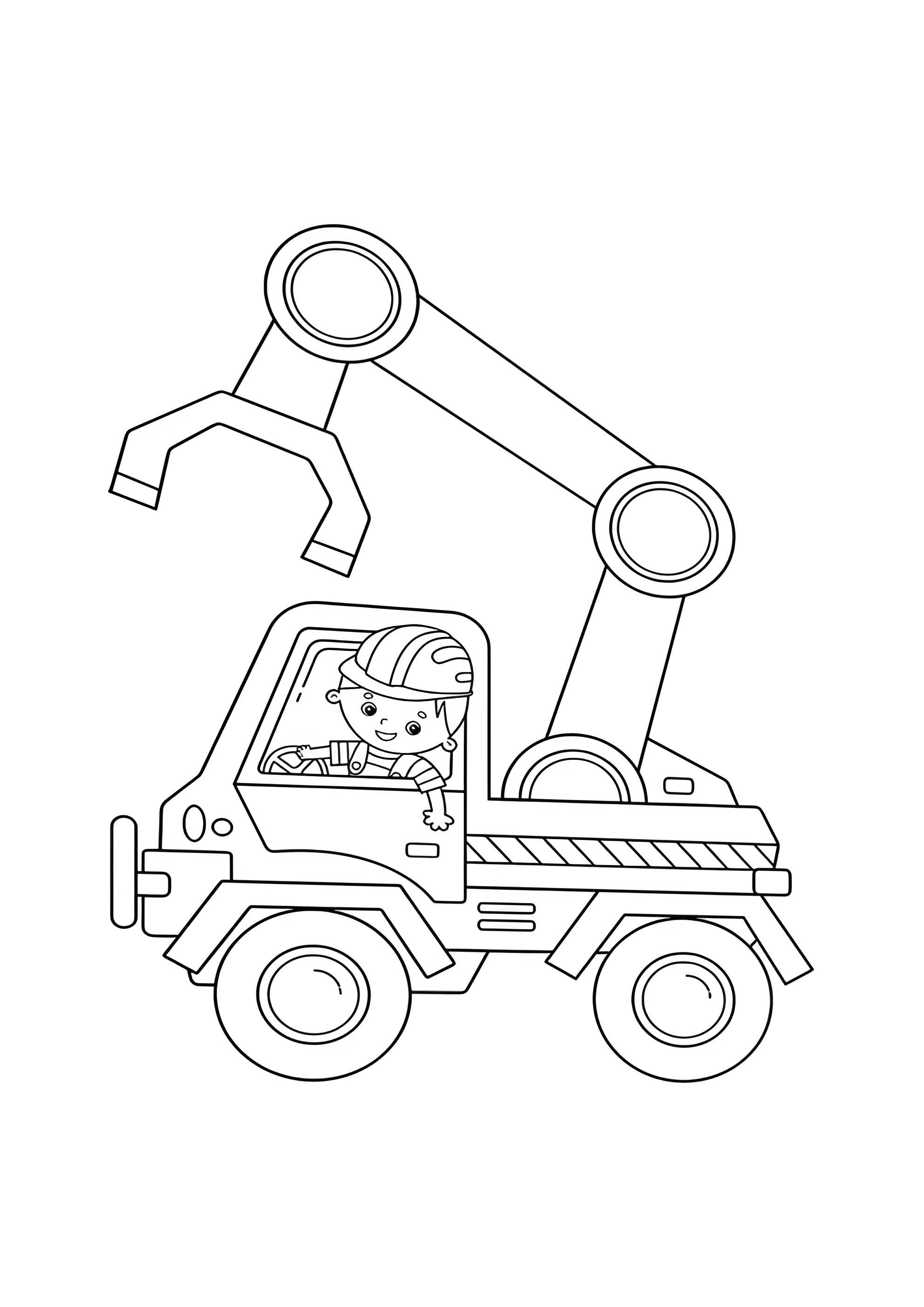 Раскраска Автопогрузчик