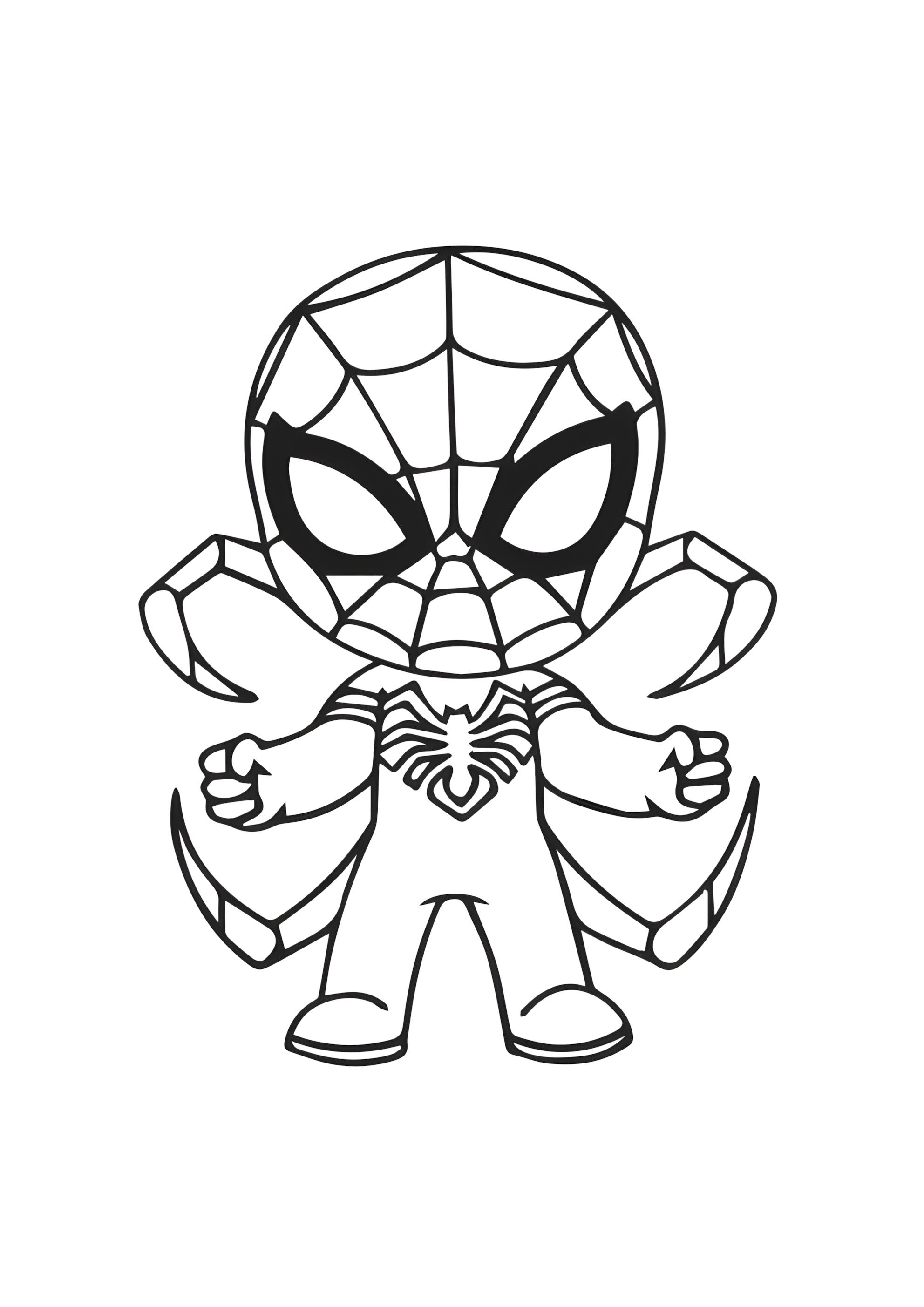 Раскраска Человек-паук Мстители