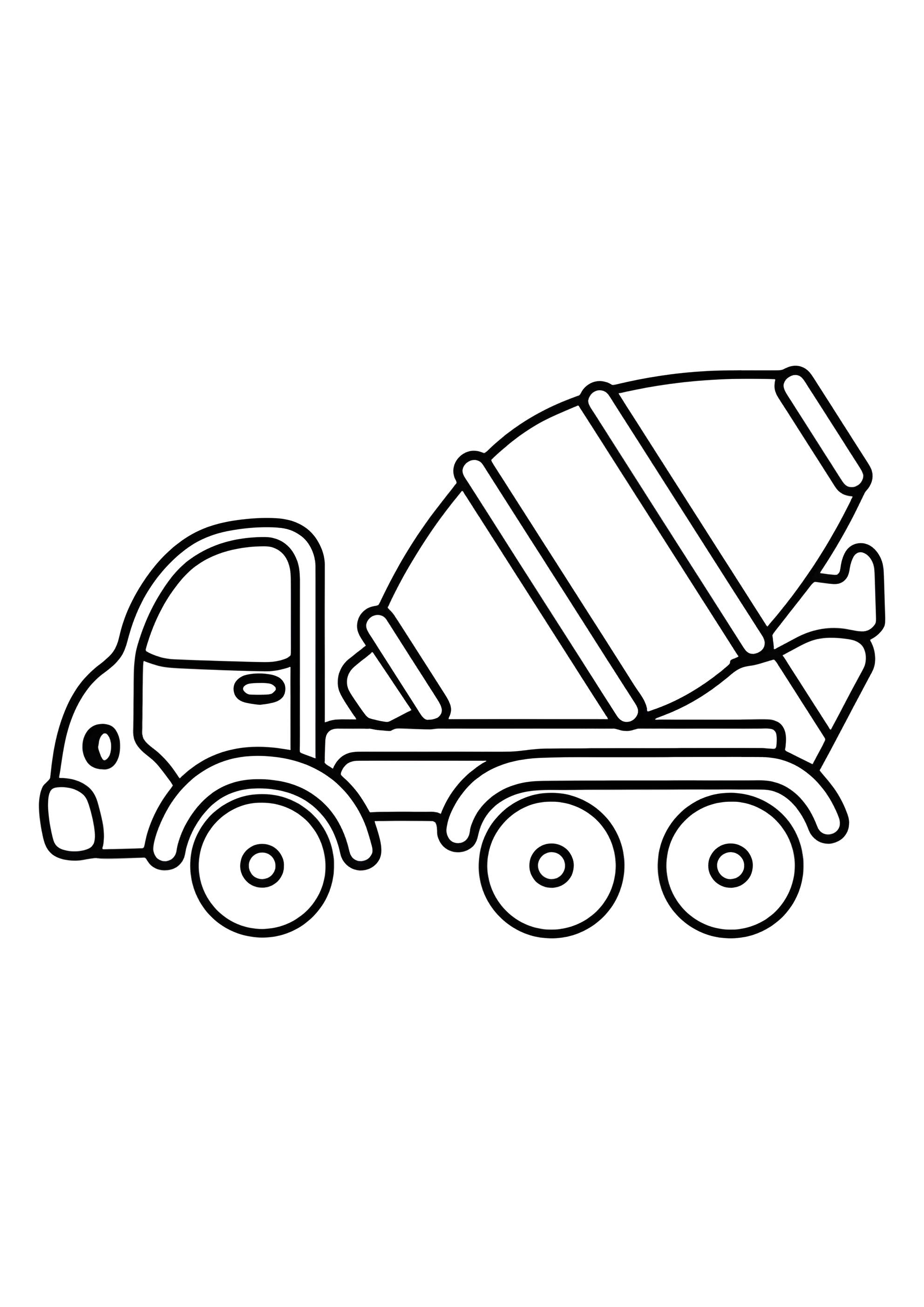 Раскраска Цементовоз