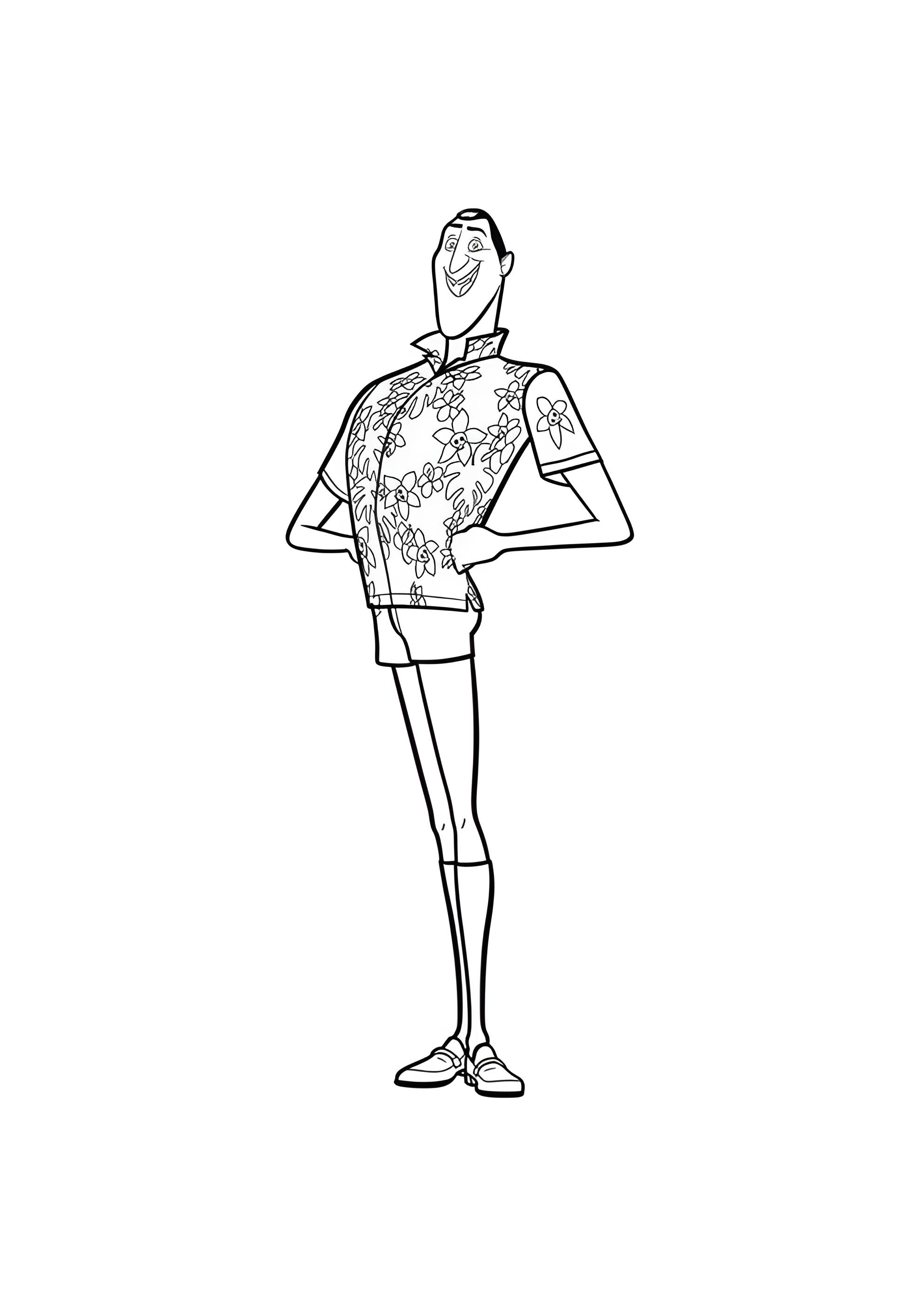 Раскраска Дракула