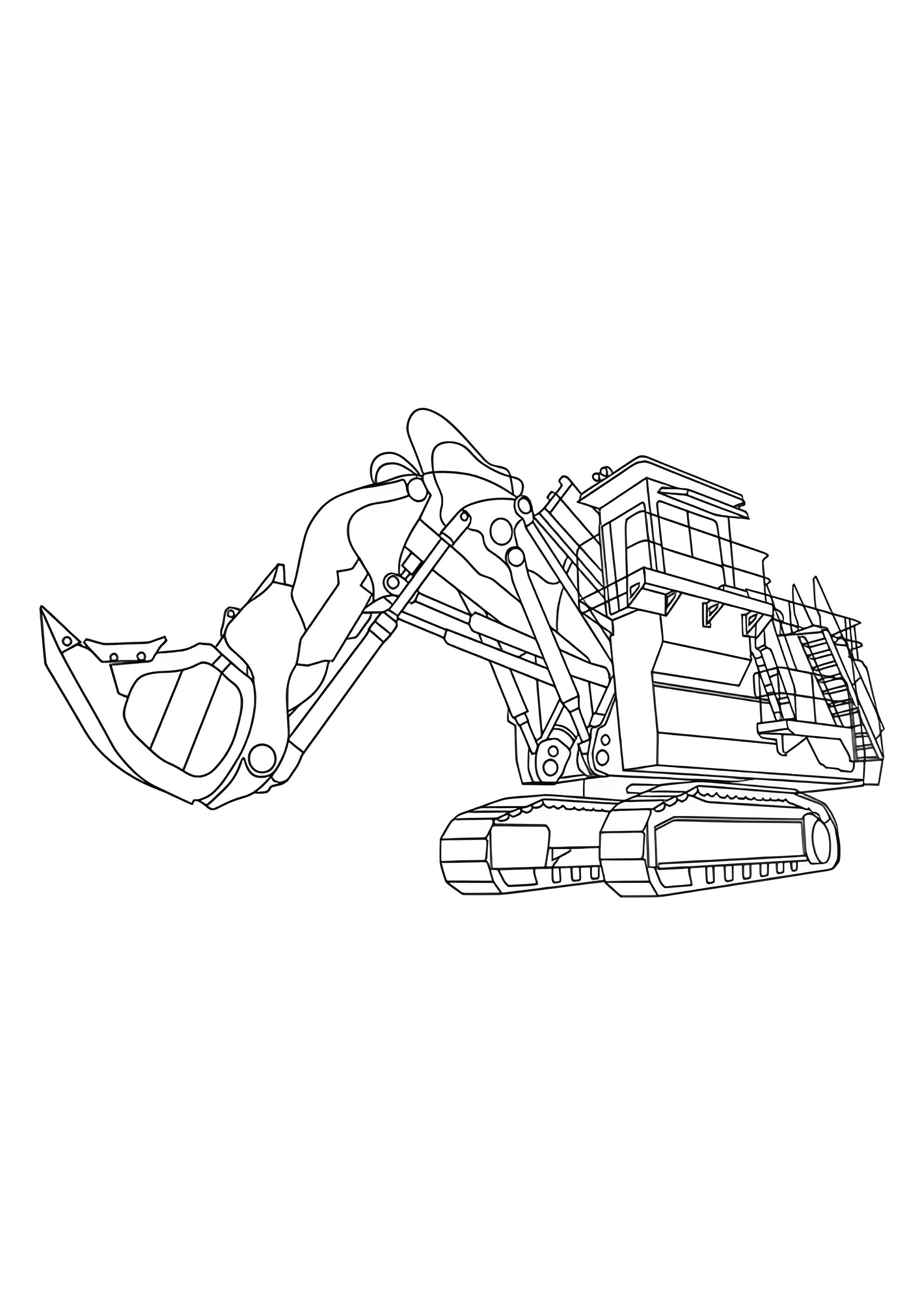 Раскраска Карьерный экскаватор