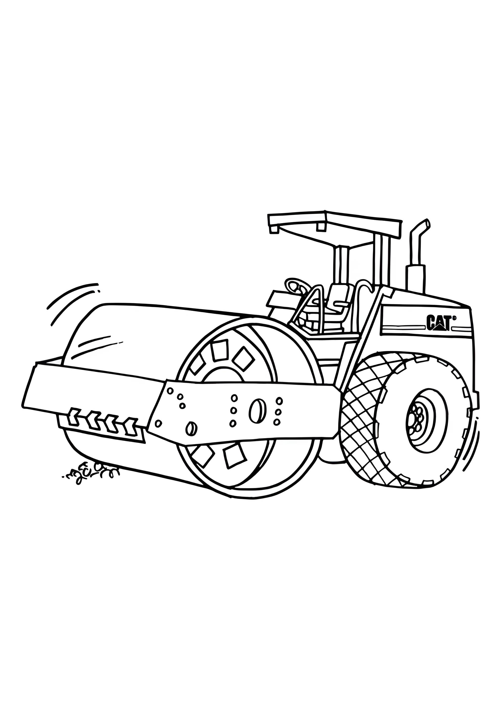 Раскраска Каток CAT