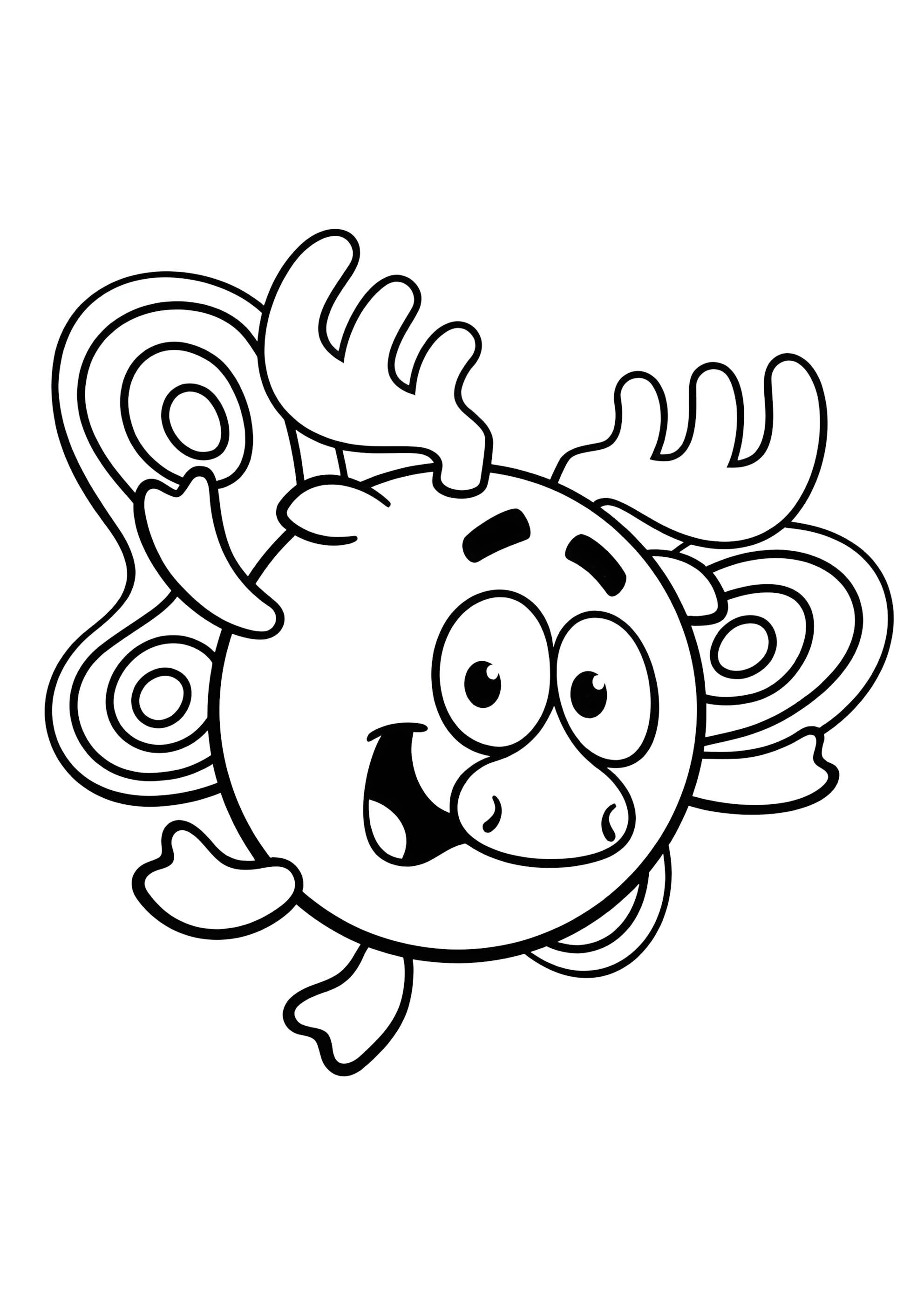 Раскраска Лосяш бабочка