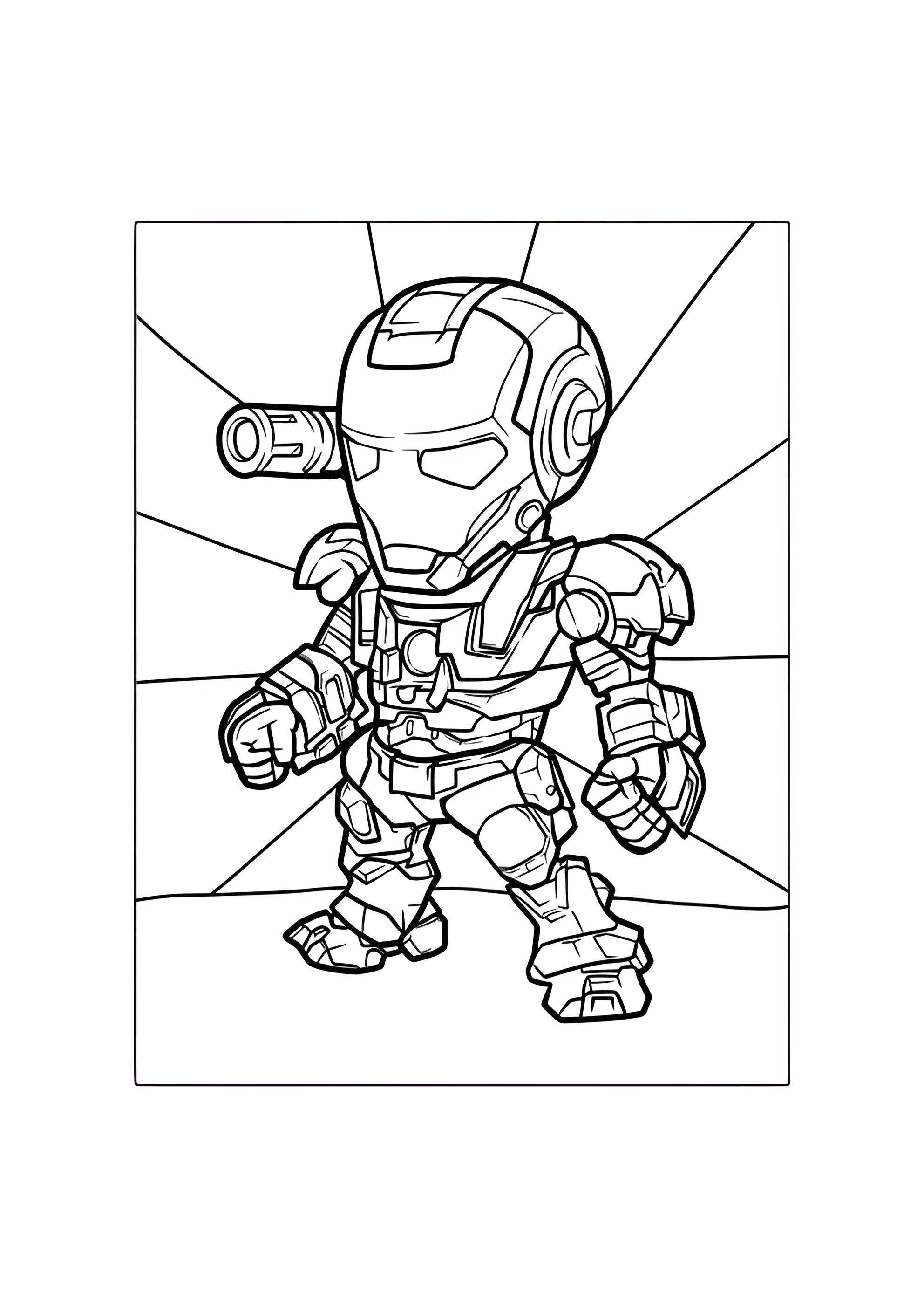 Раскраска Малыш Железный Человек